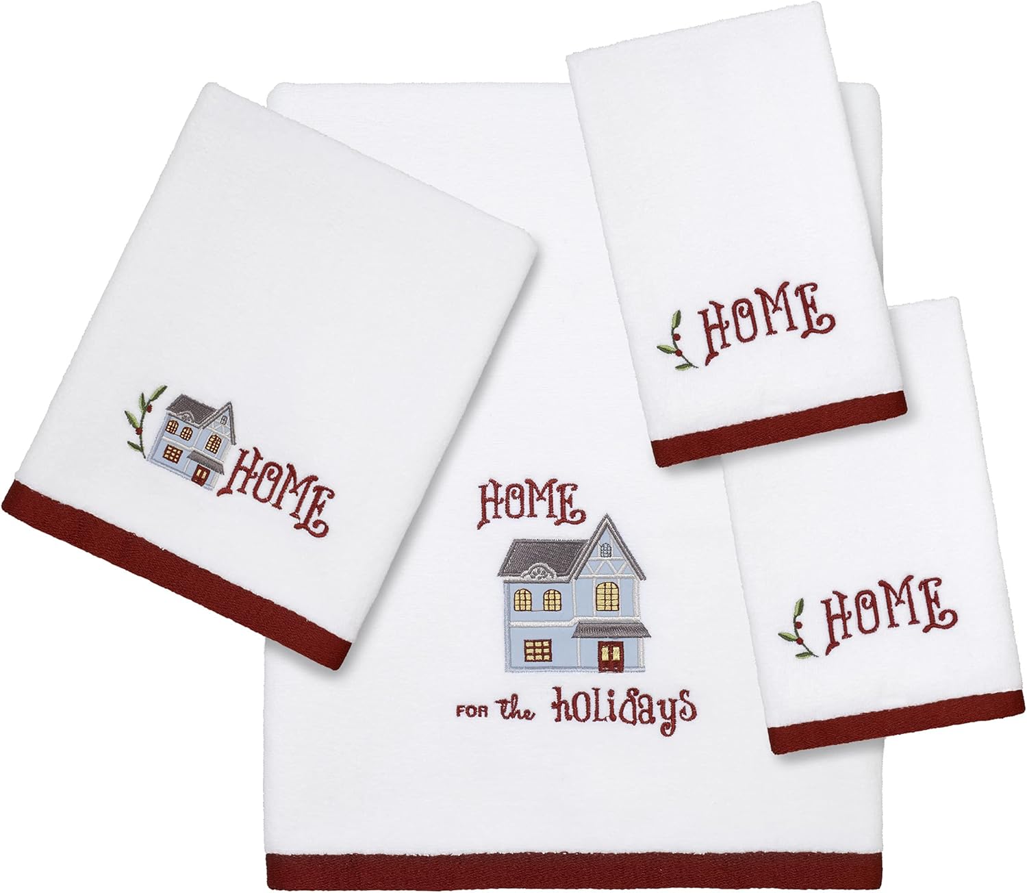 Avanti Linens Home for the Holidays Collection 2-Piece Fingertip Towel Set
