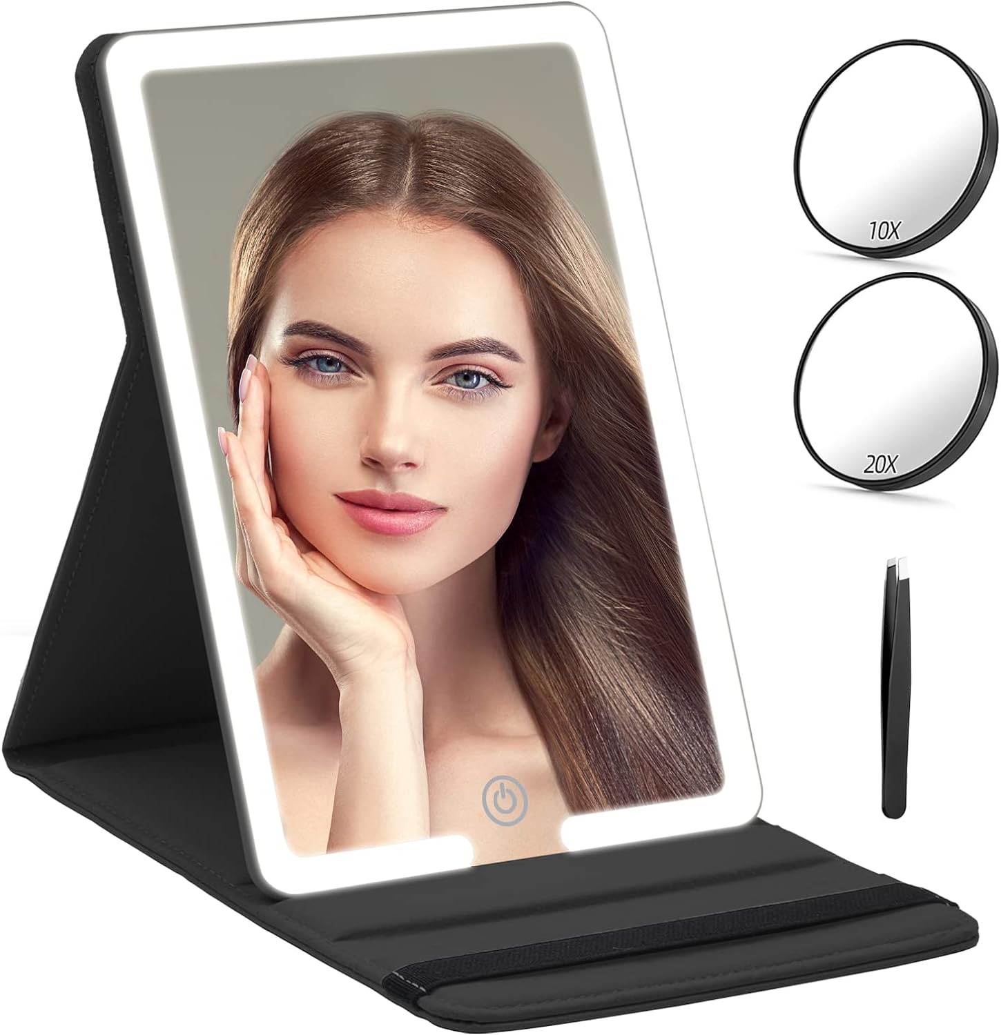 RRtide Compact 10X 20X Magnifying Mirror for Travel