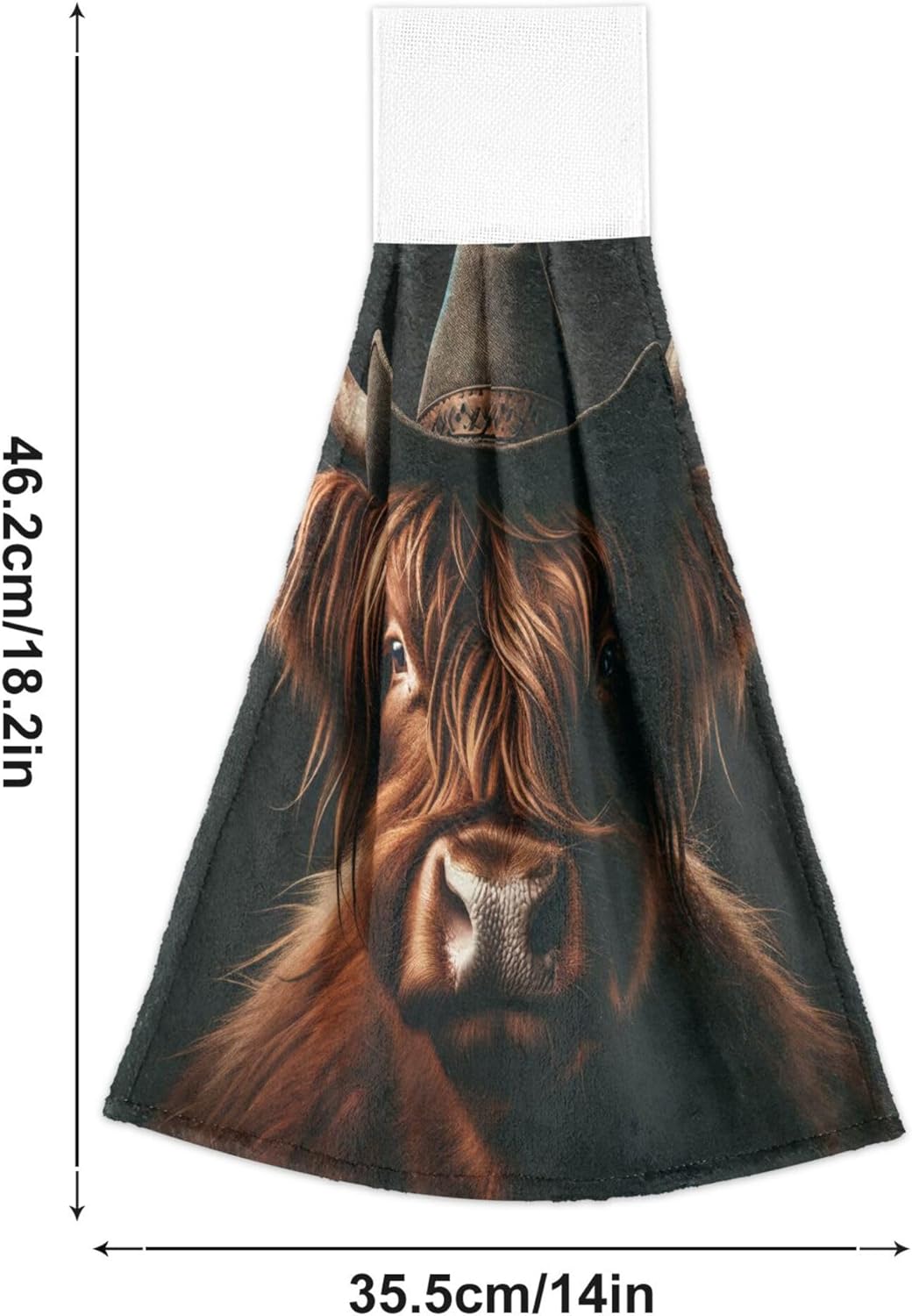 Ultra Soft Scottish Highland Cow Kitchen Towels