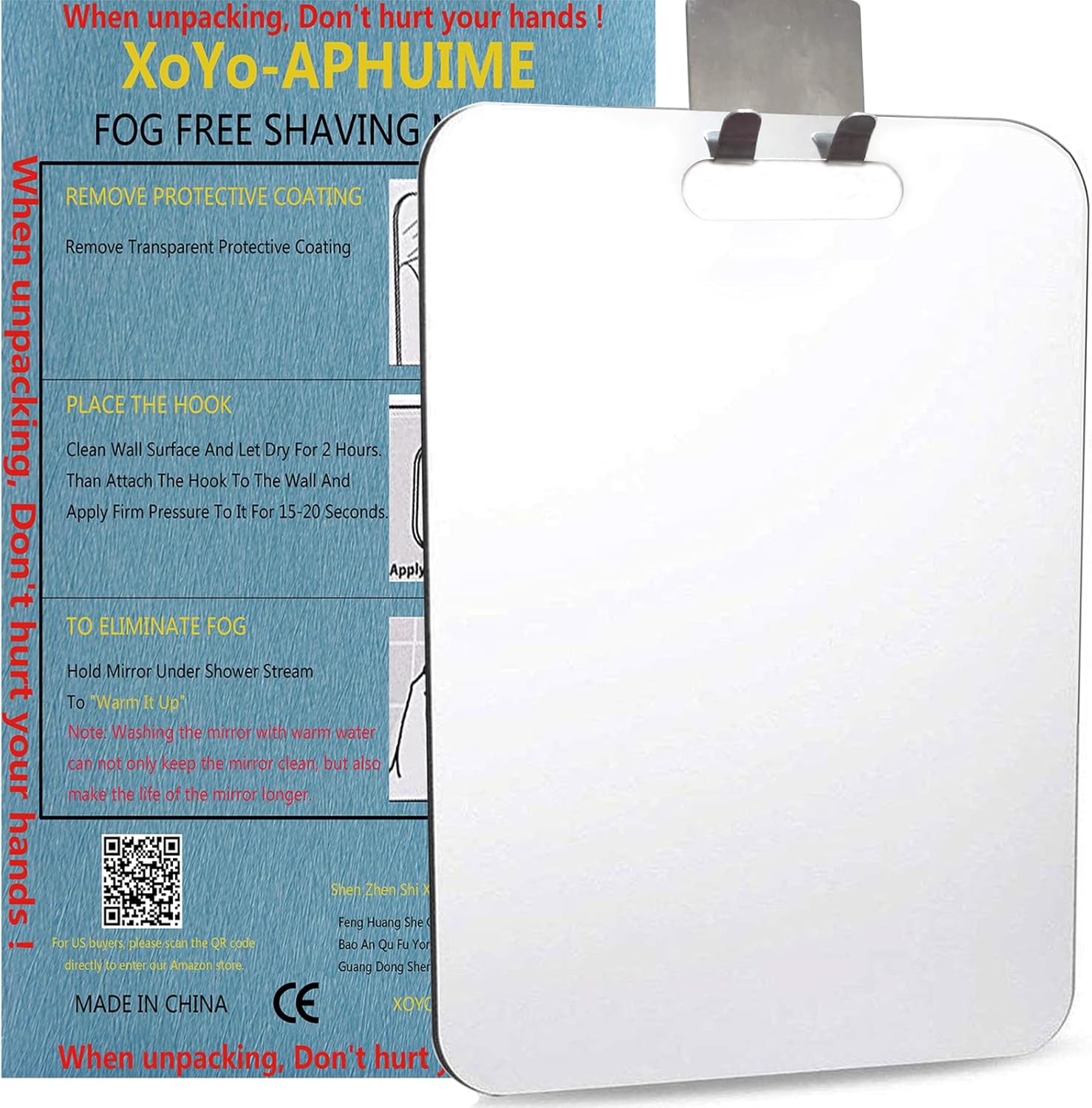 Fogless Shower Mirror - Premium Anti-Fog Design