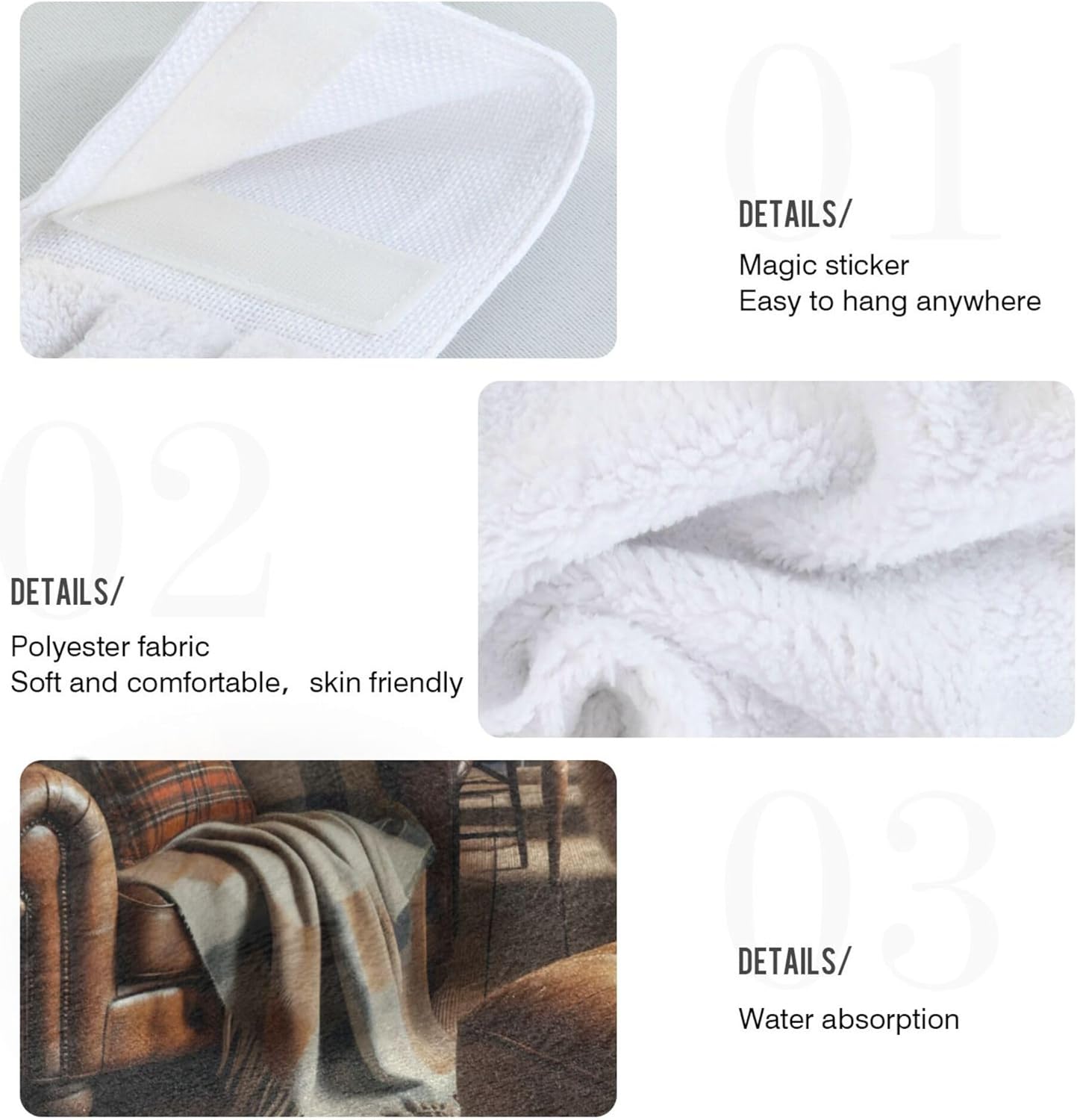 Hand Towels for Home and Kitchen Scotland Highland Cattle Kitchen