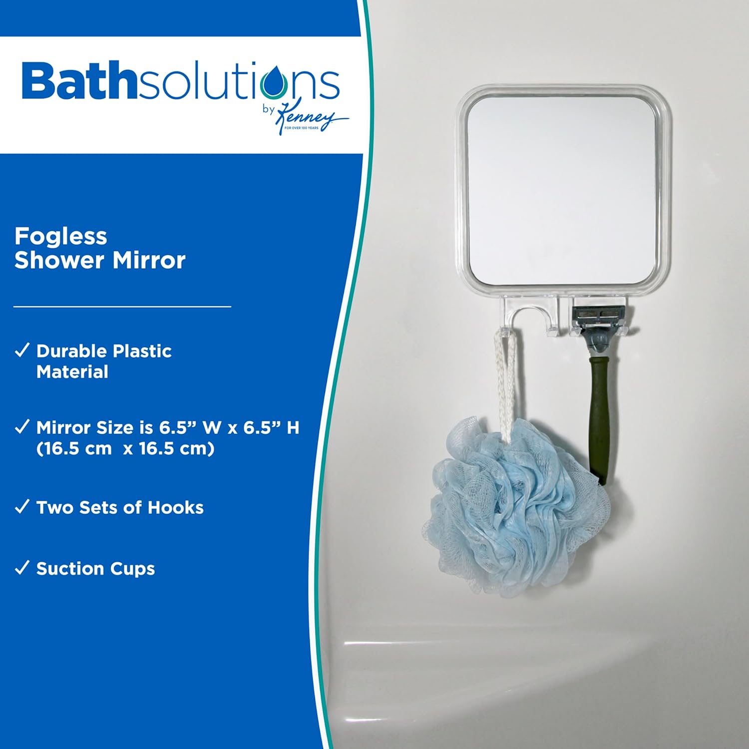 Kenney Fogless Shower Mirror