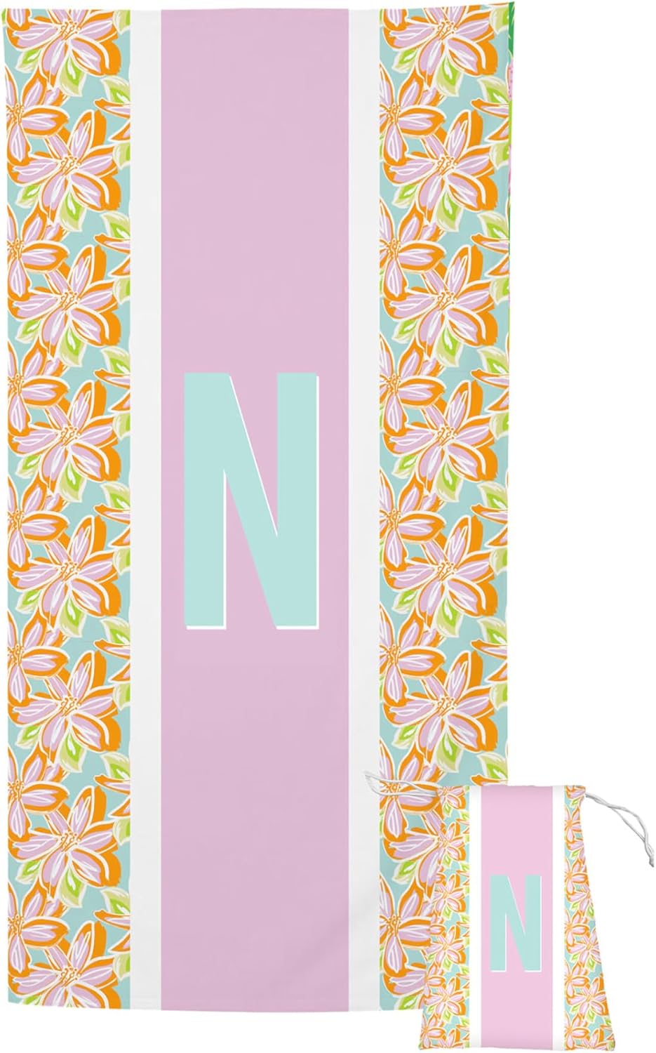 Stylish Beach Towel with Monogram