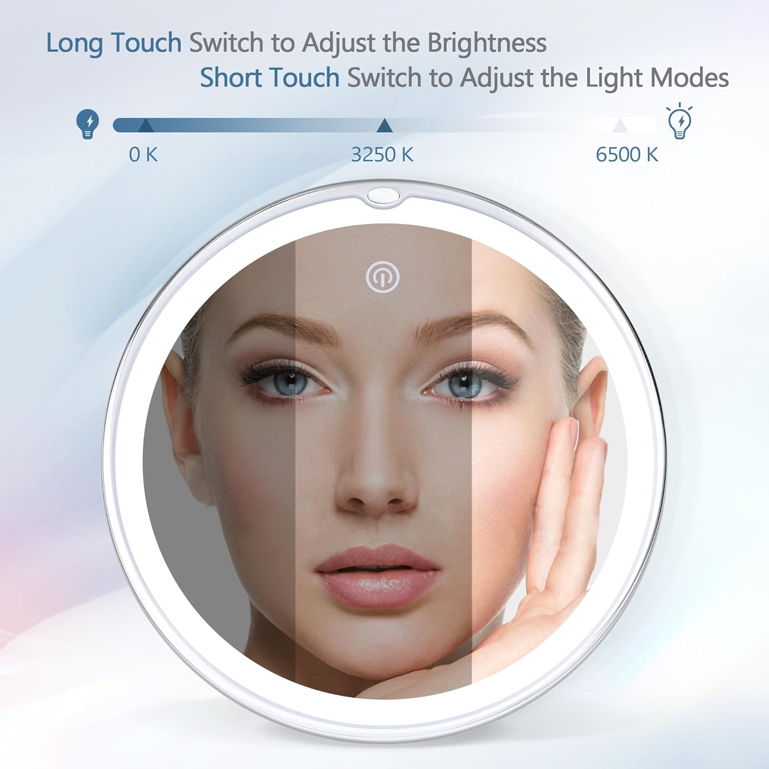 30x Magnifying Mirror with Light