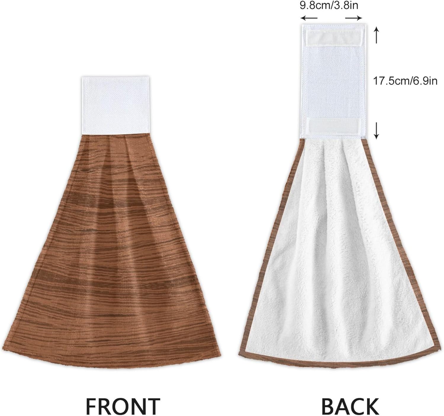 Teak Wood Kitchen Hand Towels 2-Pack