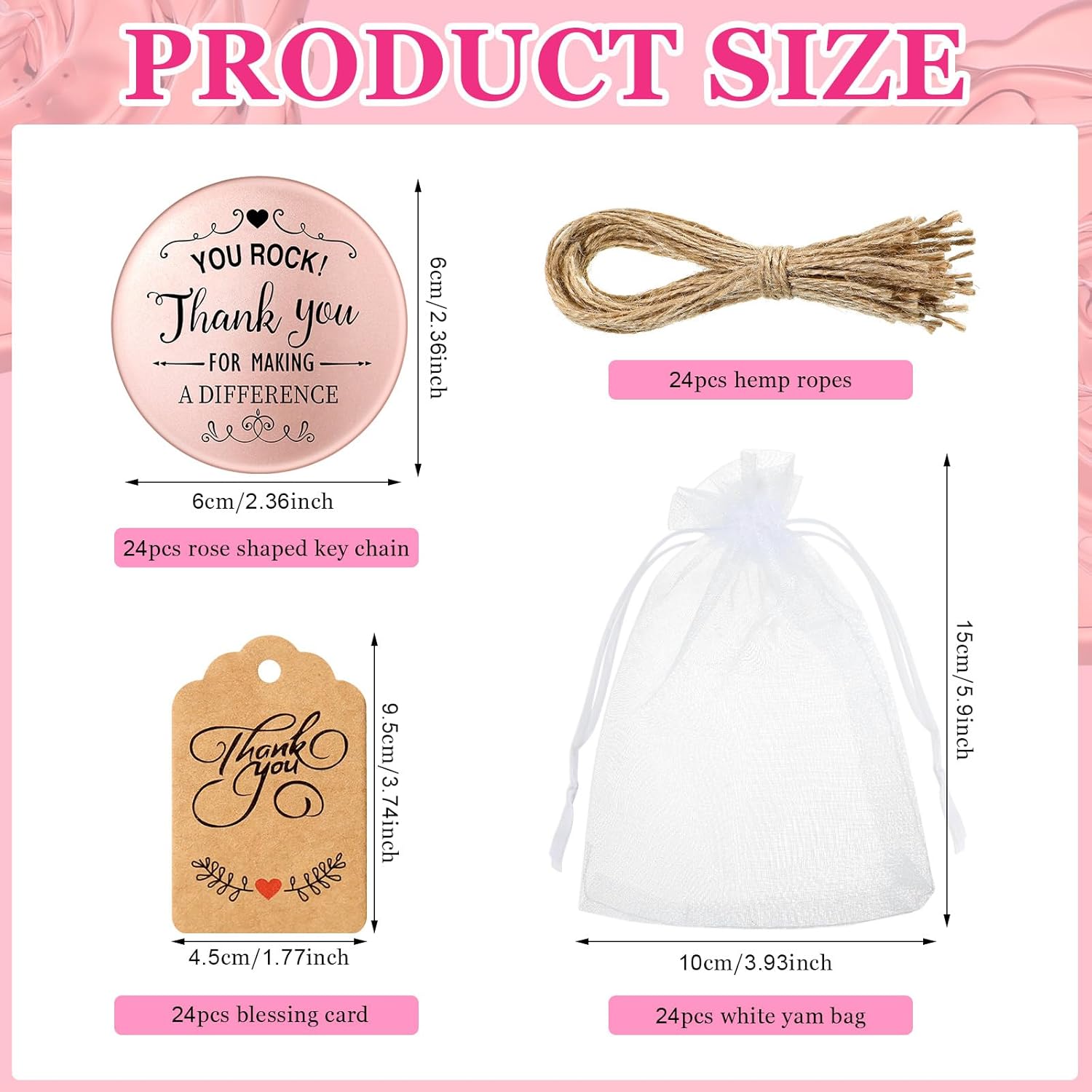 24-Set Inspirational Compact Mirrors for Women Thoughtful Gifts