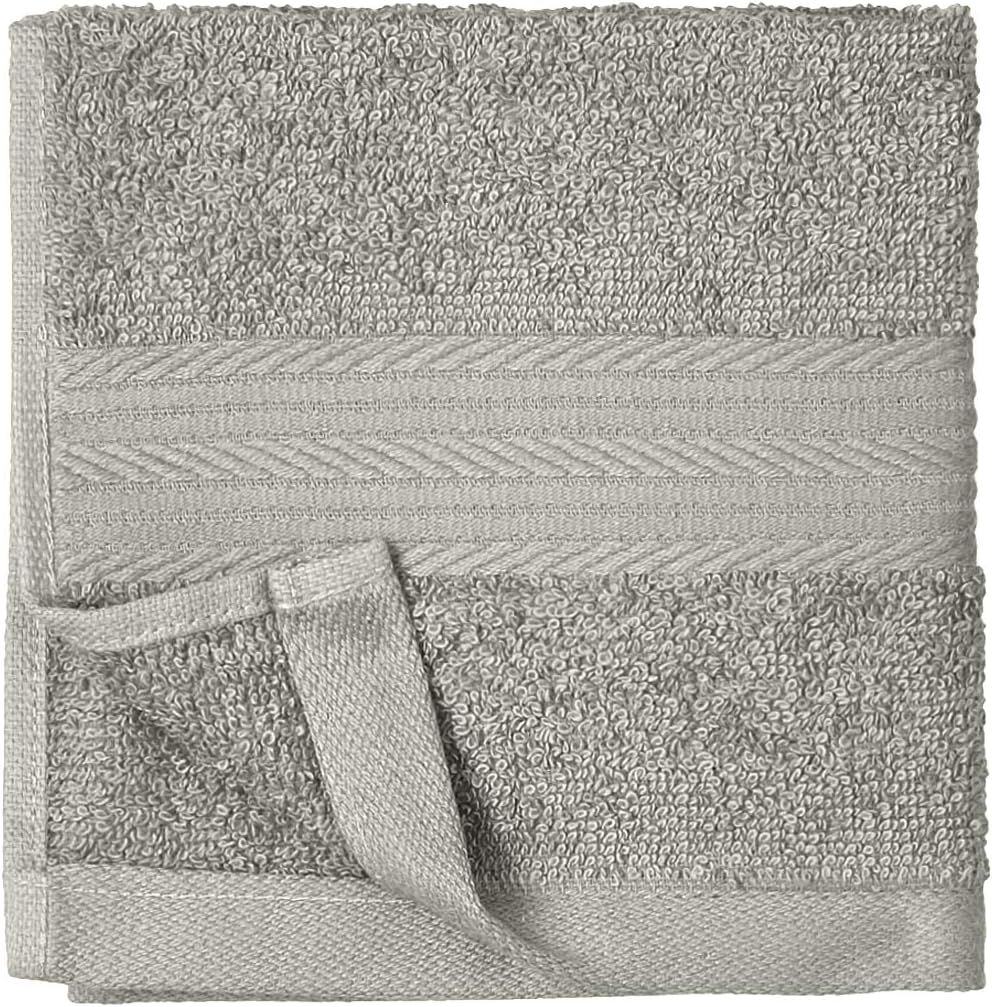 12-Piece Cotton Washcloths for Face Soft and Absorbent 12x12