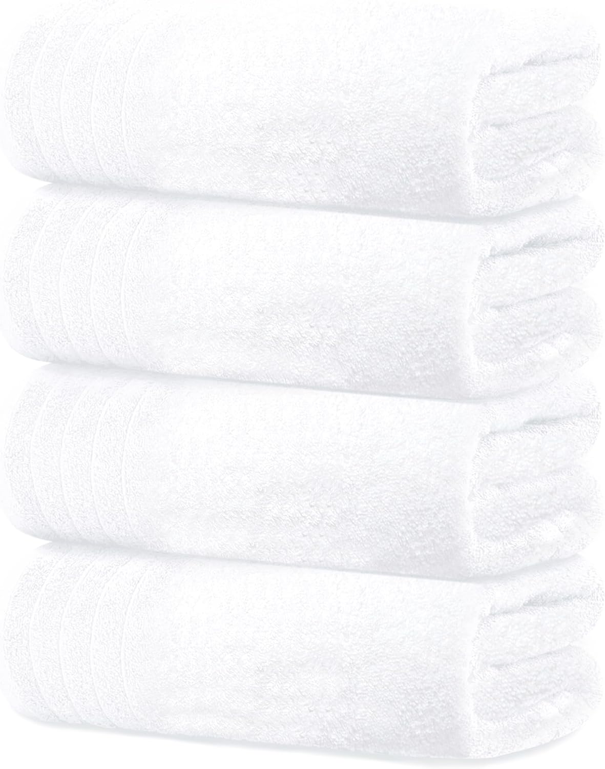 Tens Towels 4-Piece Bath Towels Set 30x60 inches Light Weight Soft Durable