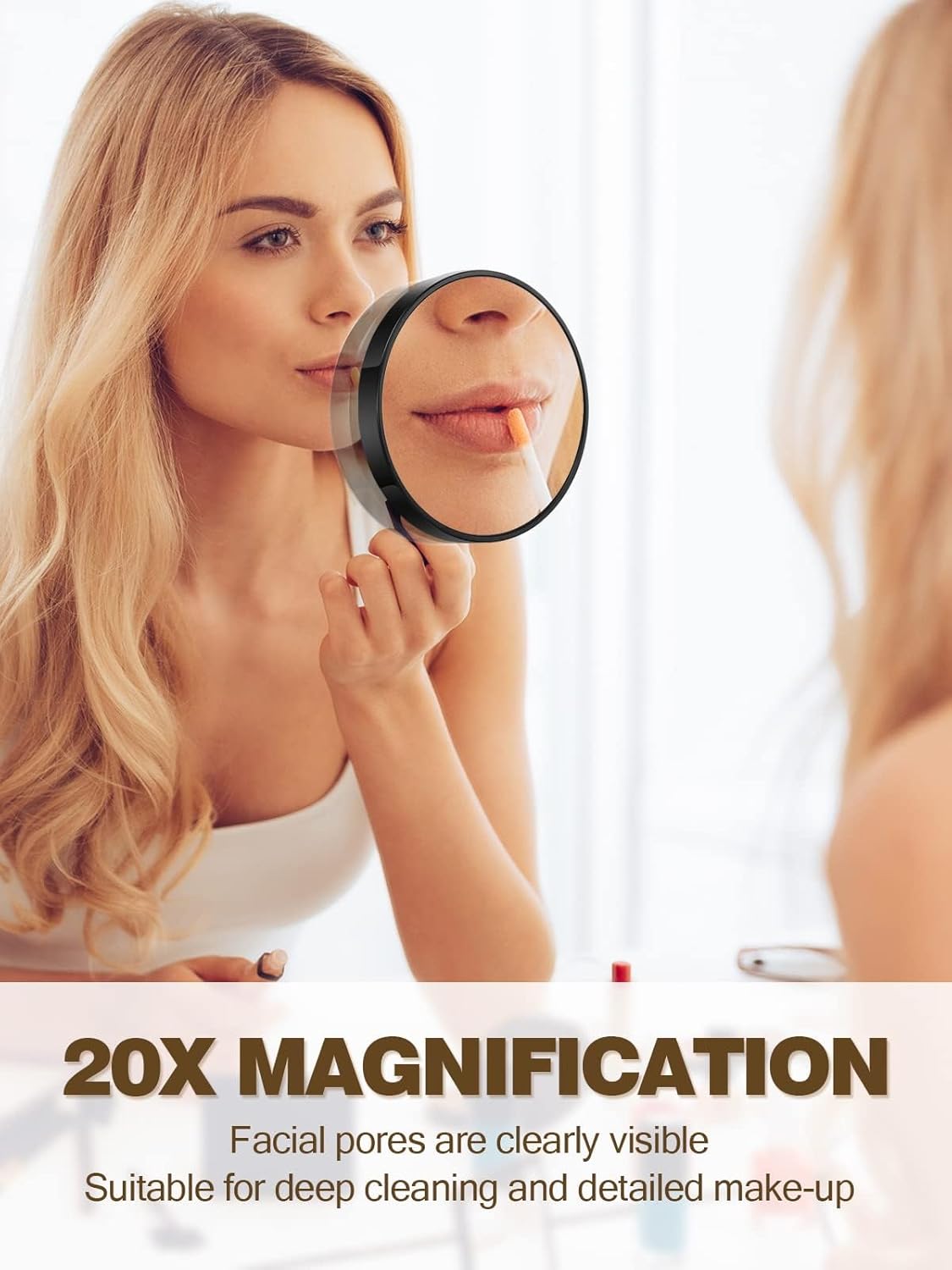 20X Magnifying Mirror with Suction Cups Perfect for Makeup