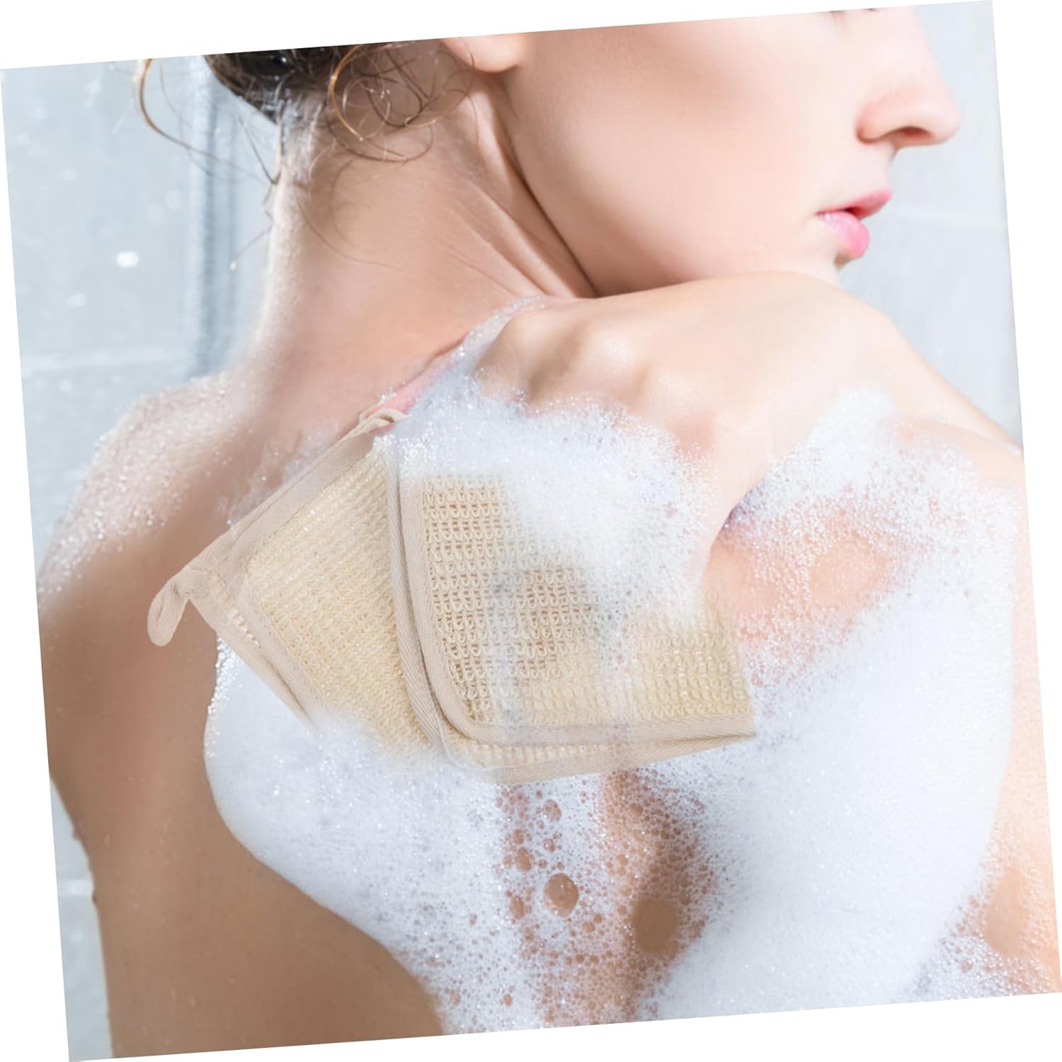 Baluue 5Pcs Exfoliating Shower Towels