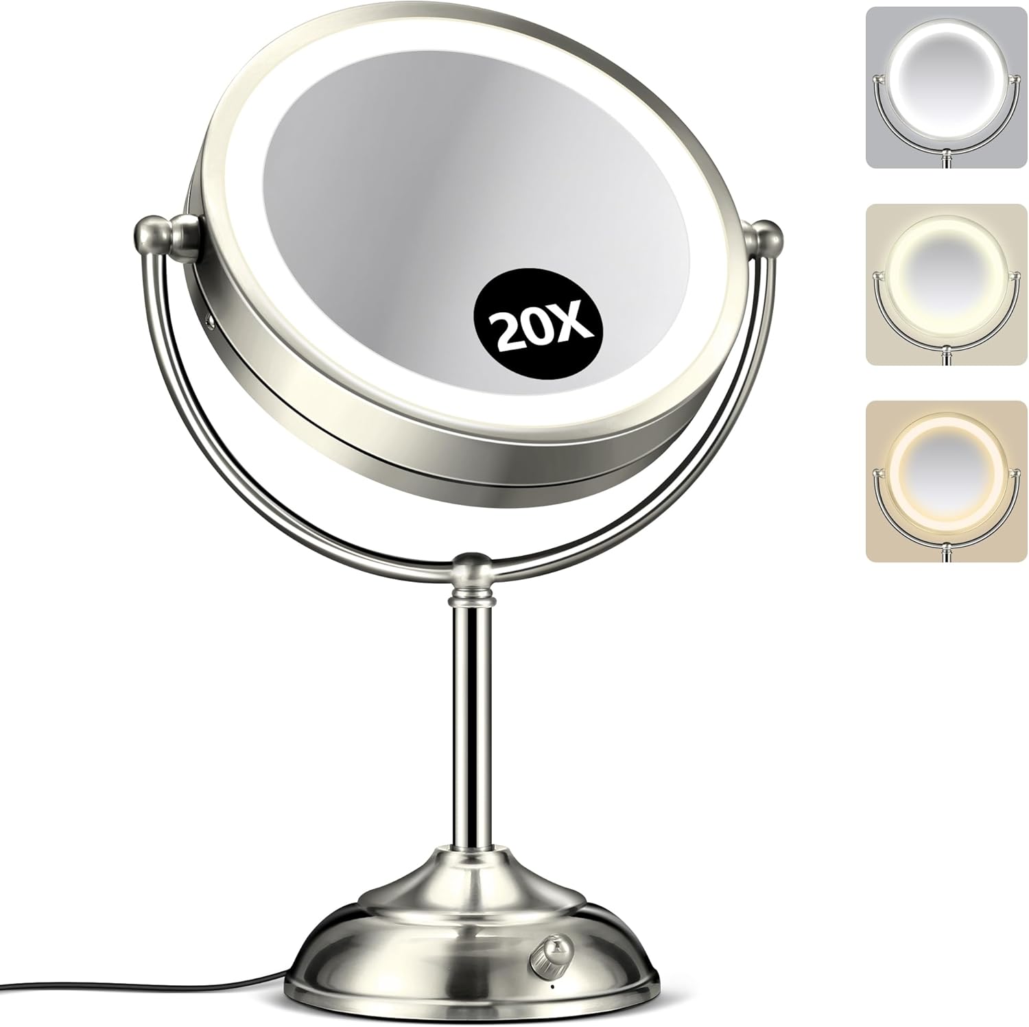 20X Lighted Makeup Mirror