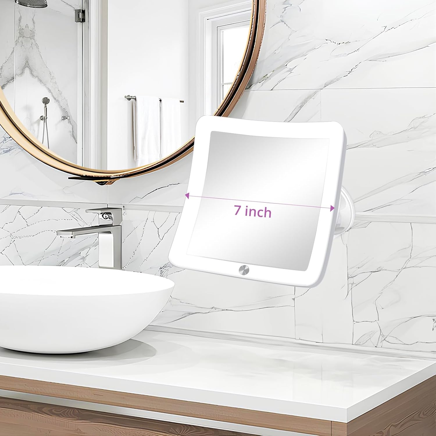 30x Lighted Magnifying Mirror w Suction