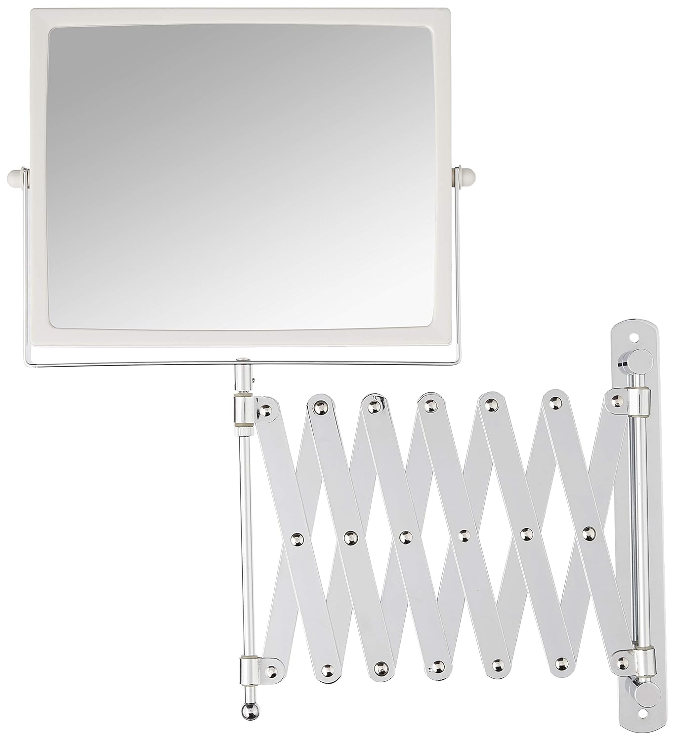 JERDON Two-Sided Swivel Wall-Mounted Vanity Mirror