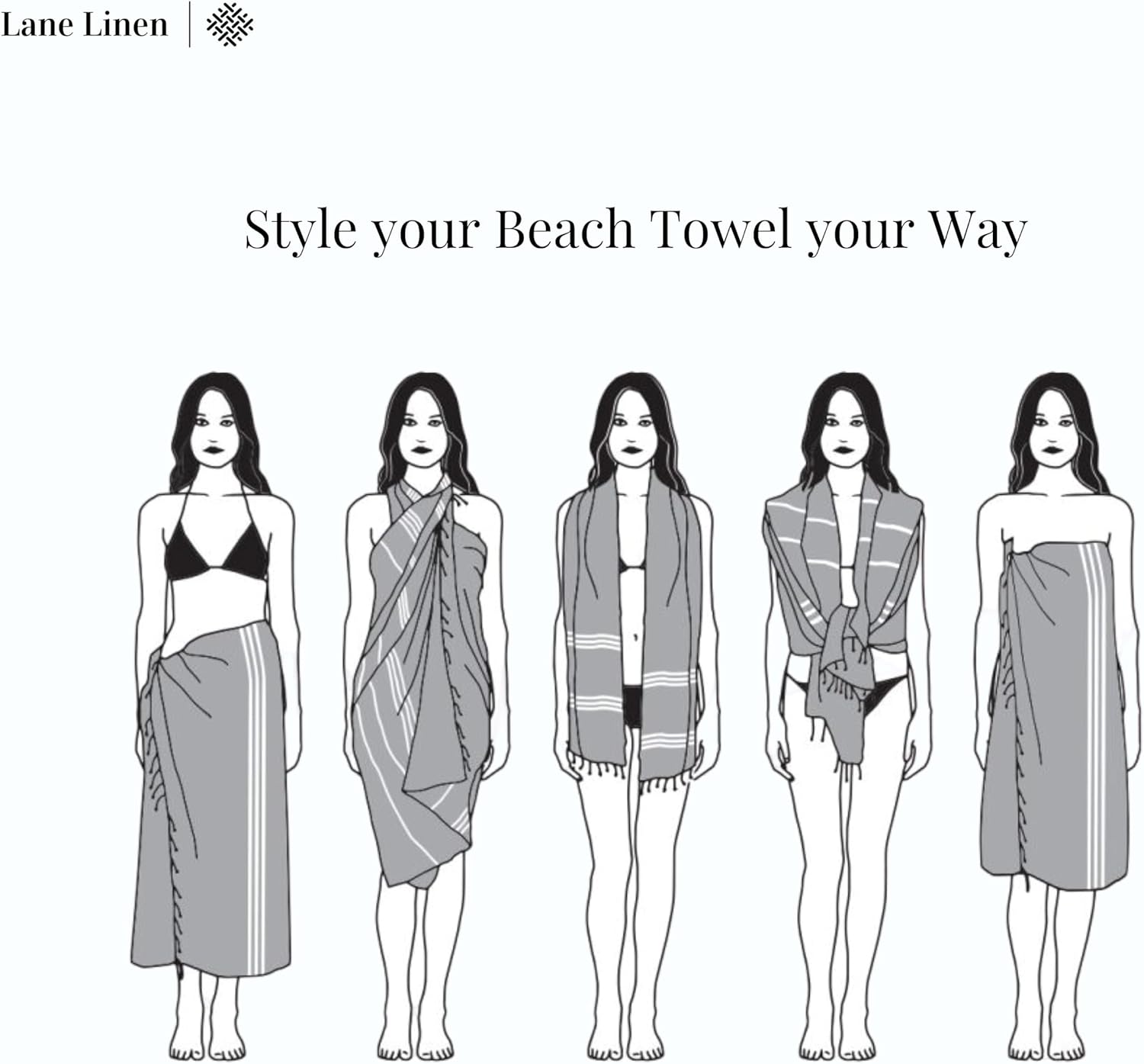 Oversize Beach Towels - 4-Pack for Adults