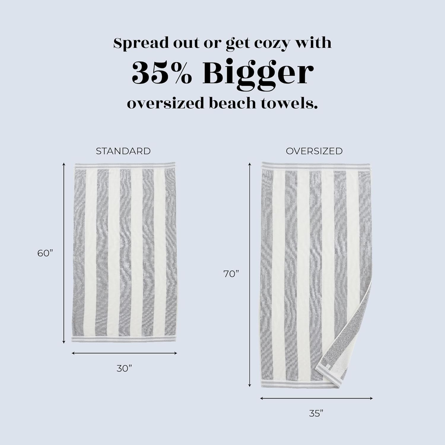 Cotton Velour Beach Towel Quick Dry Durable