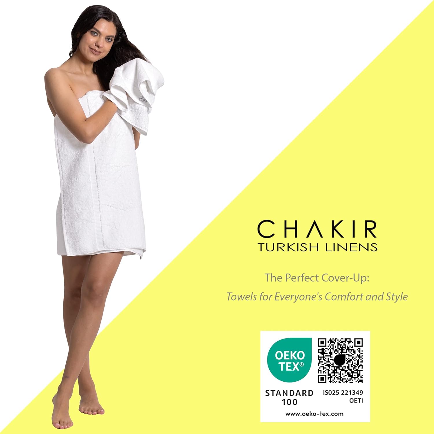 Chakir Turkish Linens - Premium Cotton Bath Towels Set of 4 - Luxurious Experience