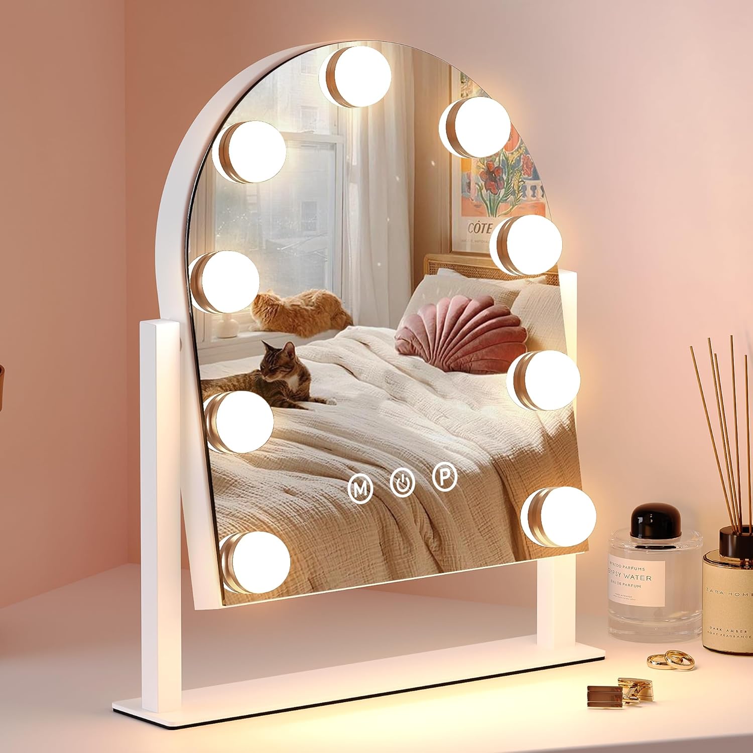 Bright Durable and Rotating Makeup Mirror