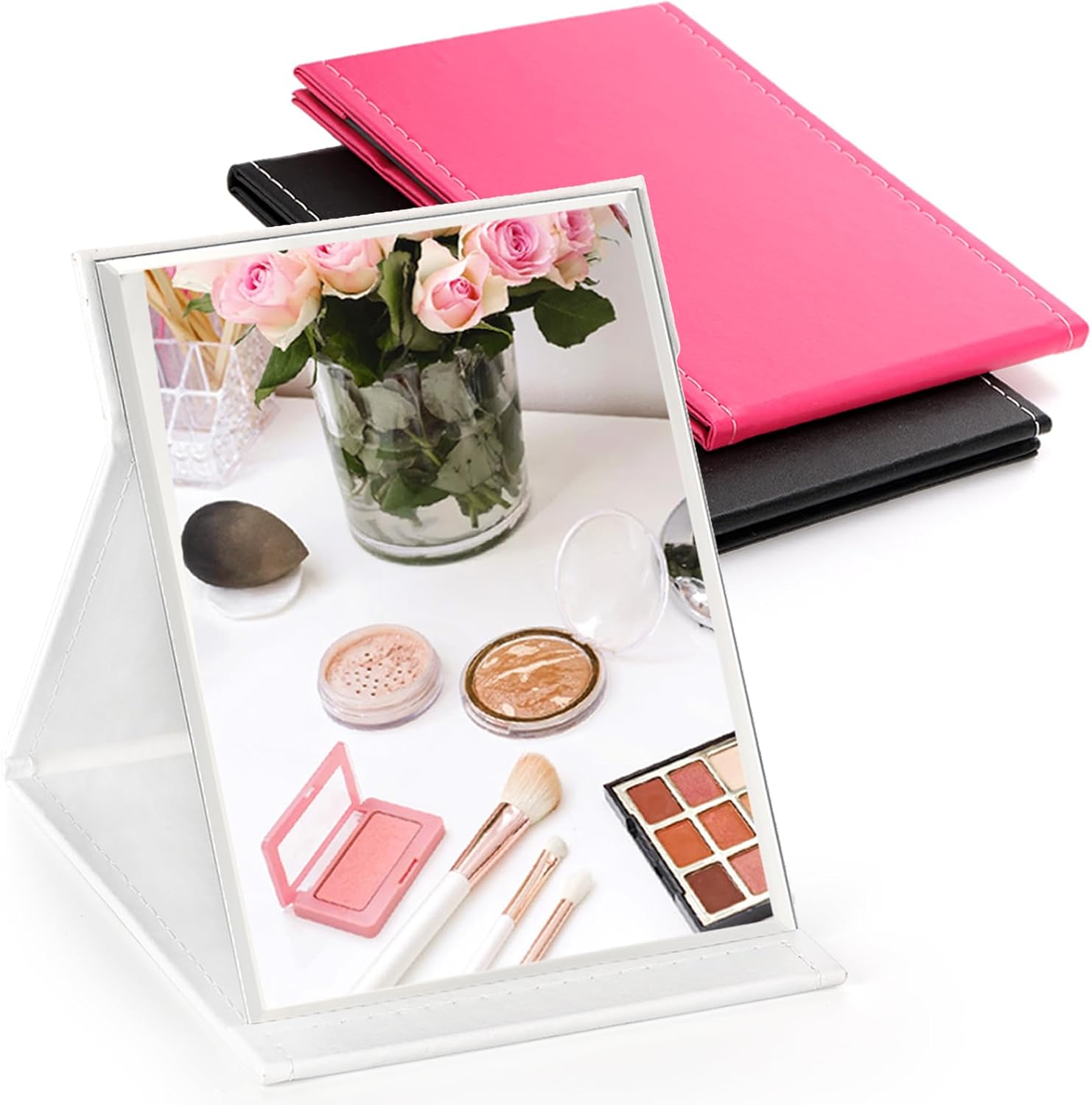 3-Pack Portable Folding Makeup Mirror