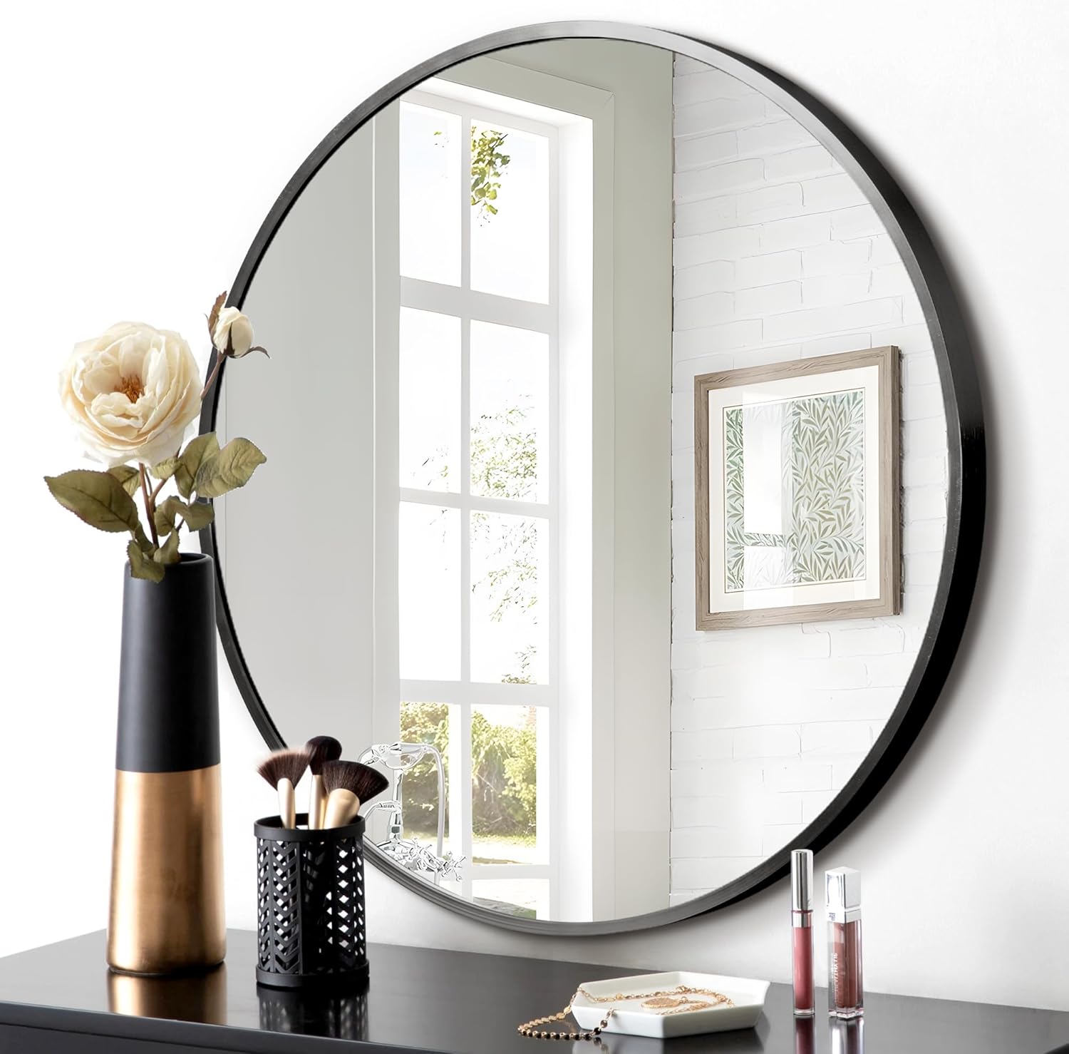Large Circular Wall Mirror
