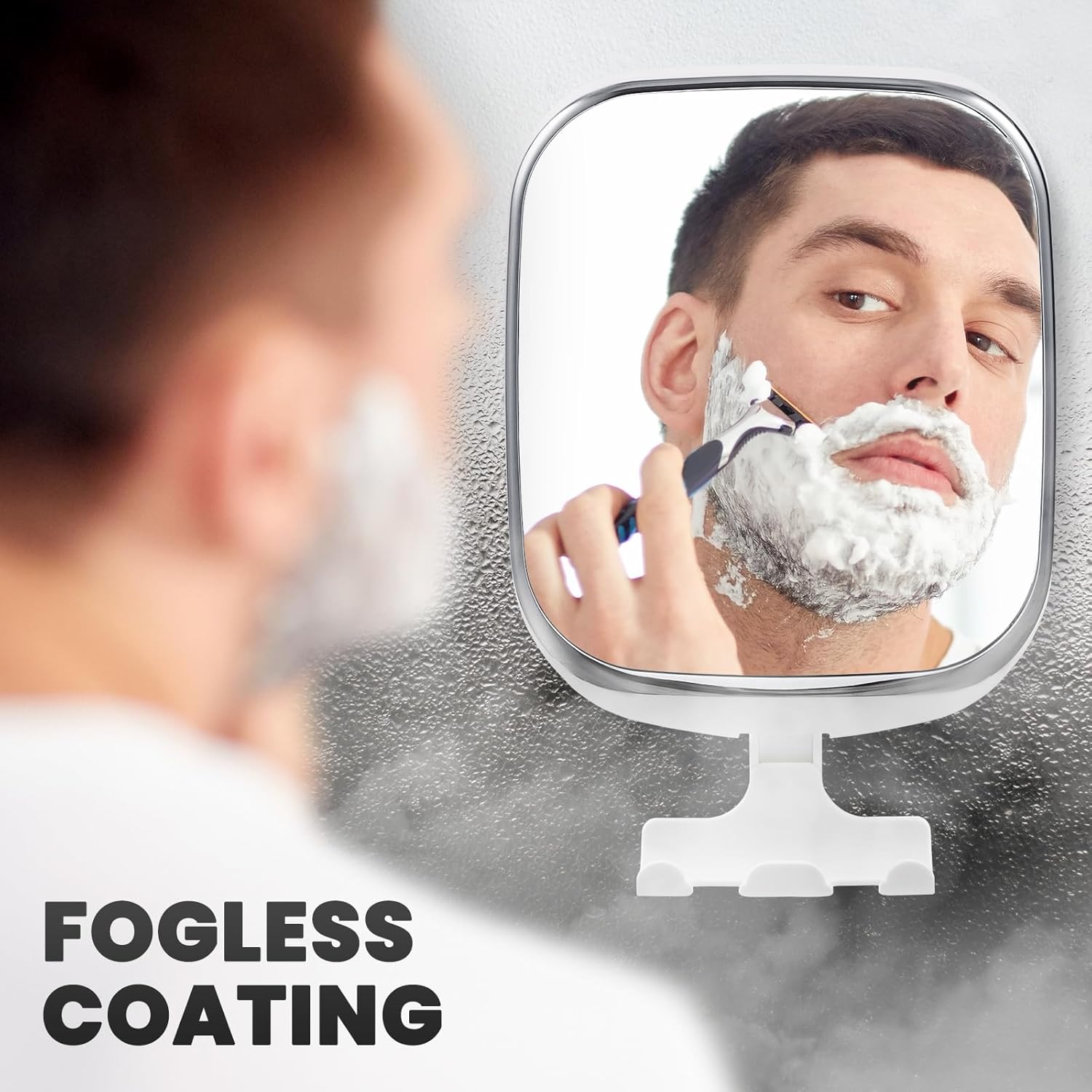 Waterproof Shatterproof Folding Mirror for Shaving Makeup Removal