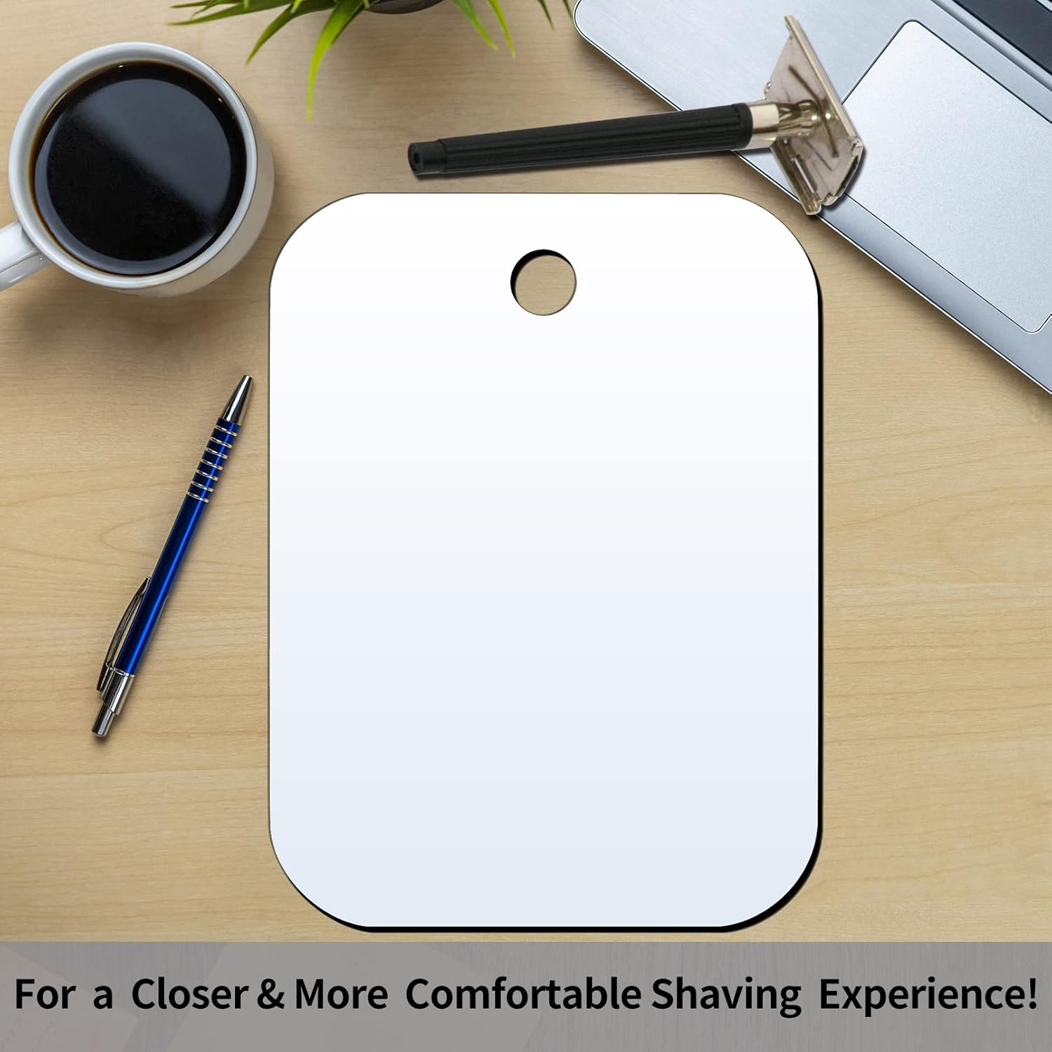 Durable ShatterPROTECT Shaver Mirror for Travellemen