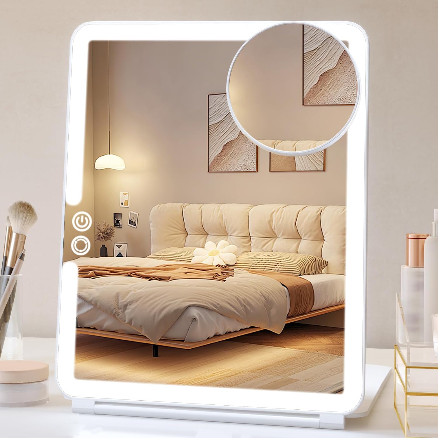1800mAh Rechargeable Makeup Mirror