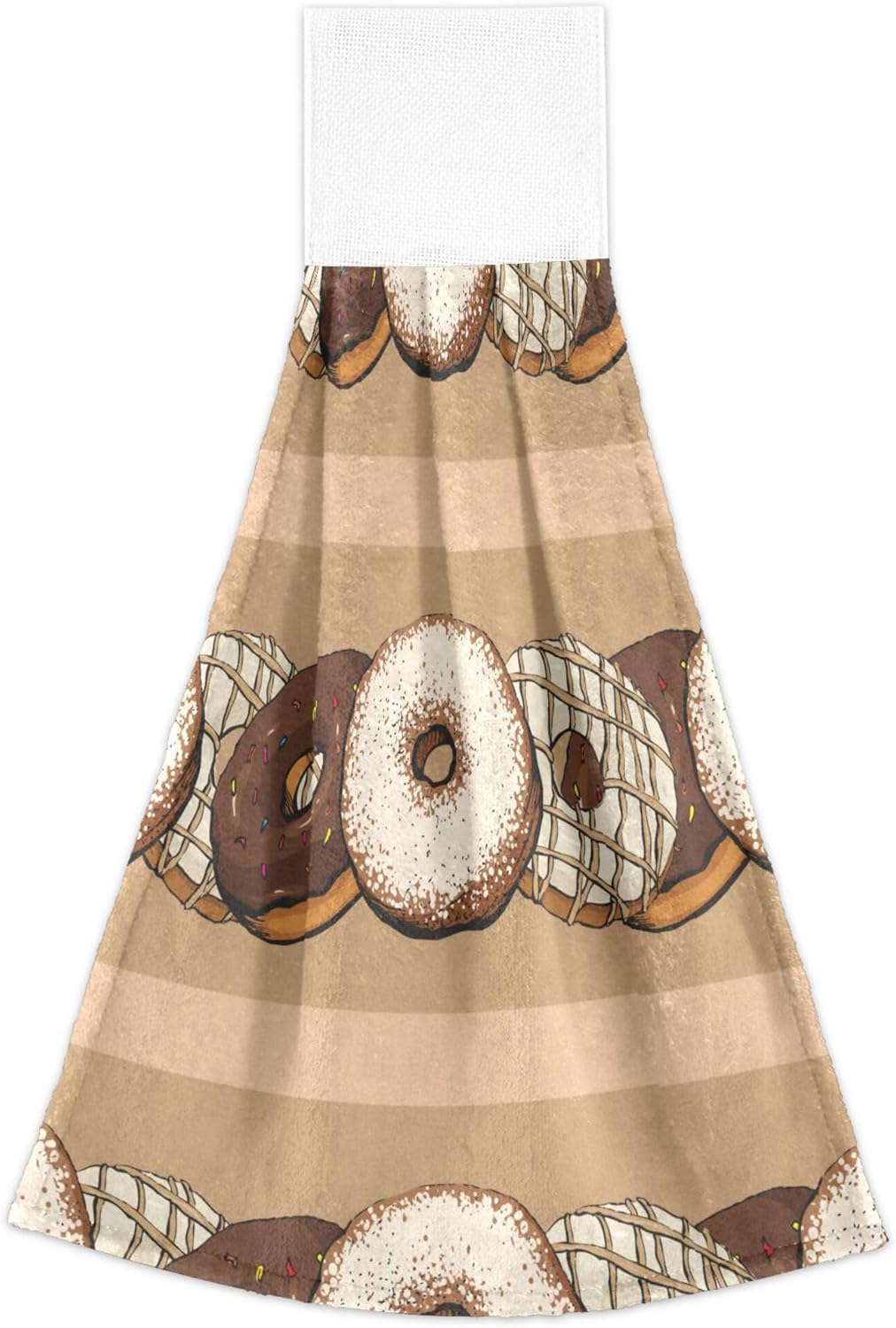 Seamless Donut Kitchen Hand Towels Set of 2