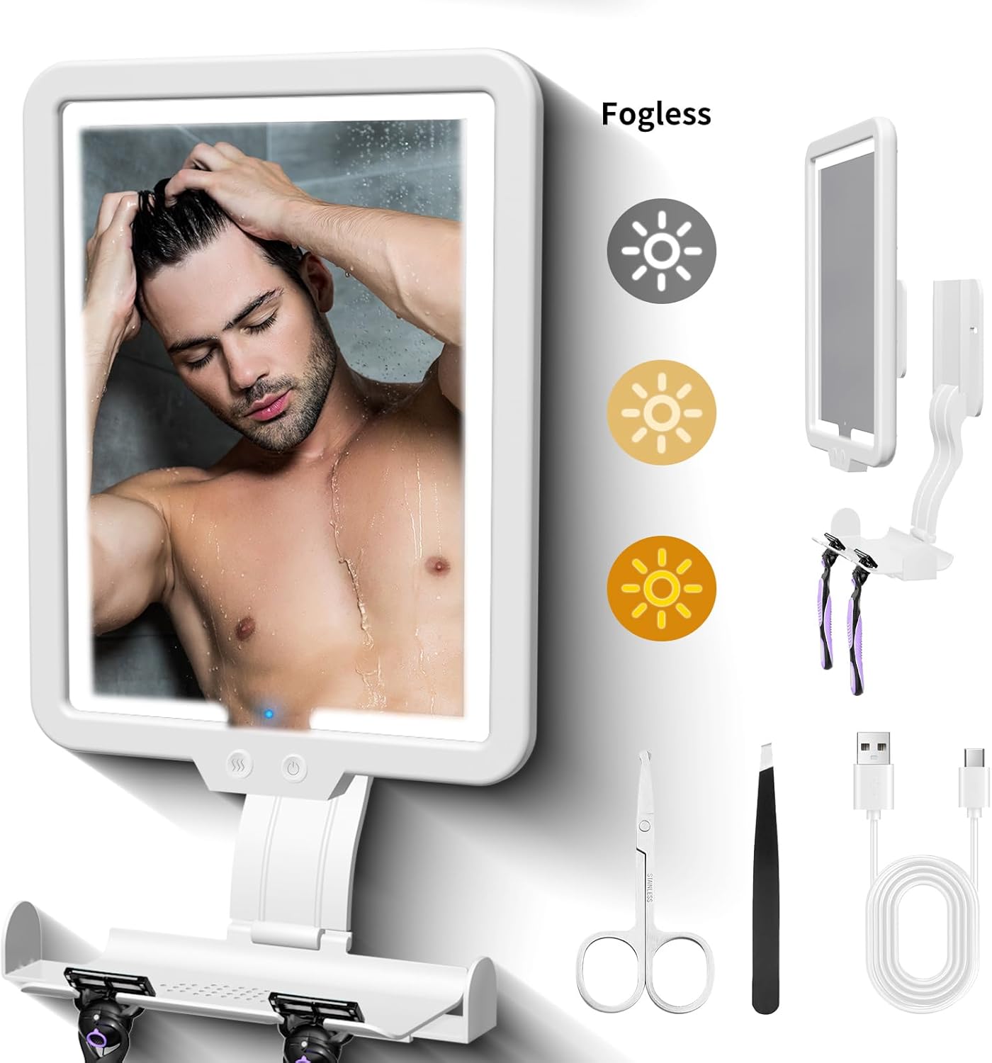 Heated Bathroom Mirror Fogless