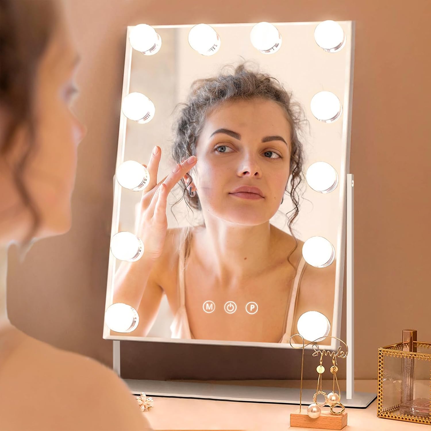 Hansong Lighted Vanity Mirror for Makeup