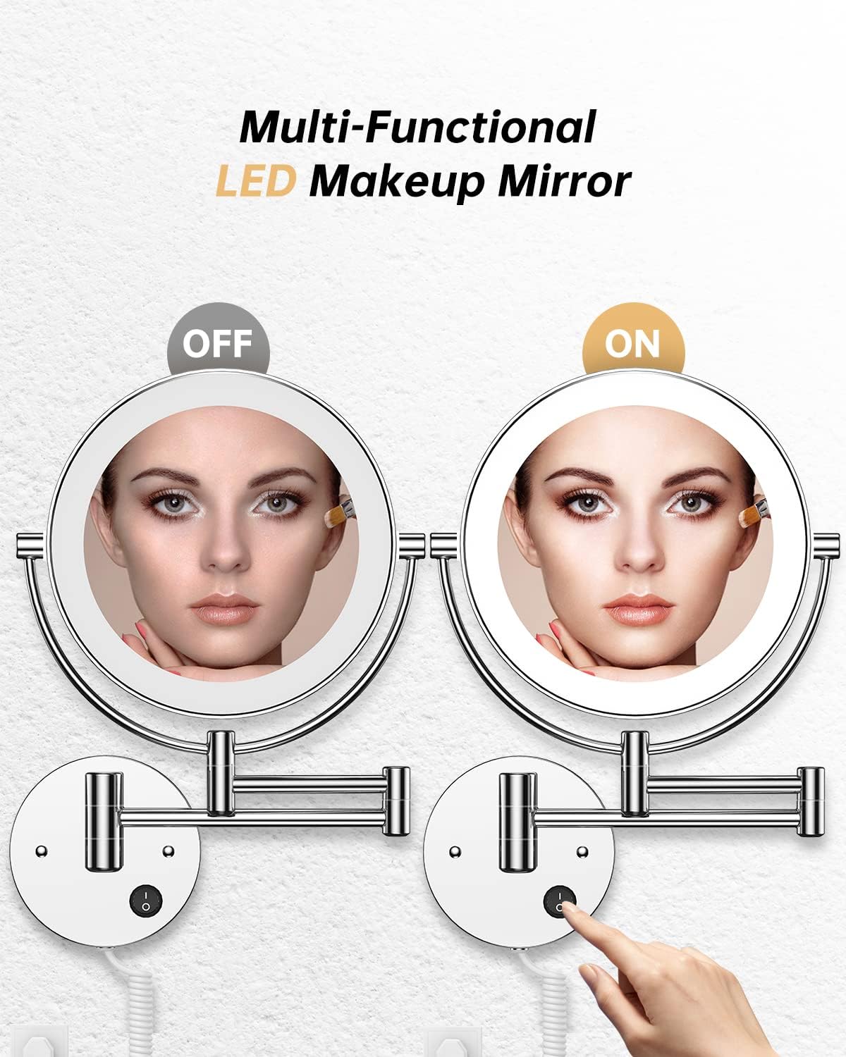 Gospire 85 Wall-Mounted Magnifying Mirror
