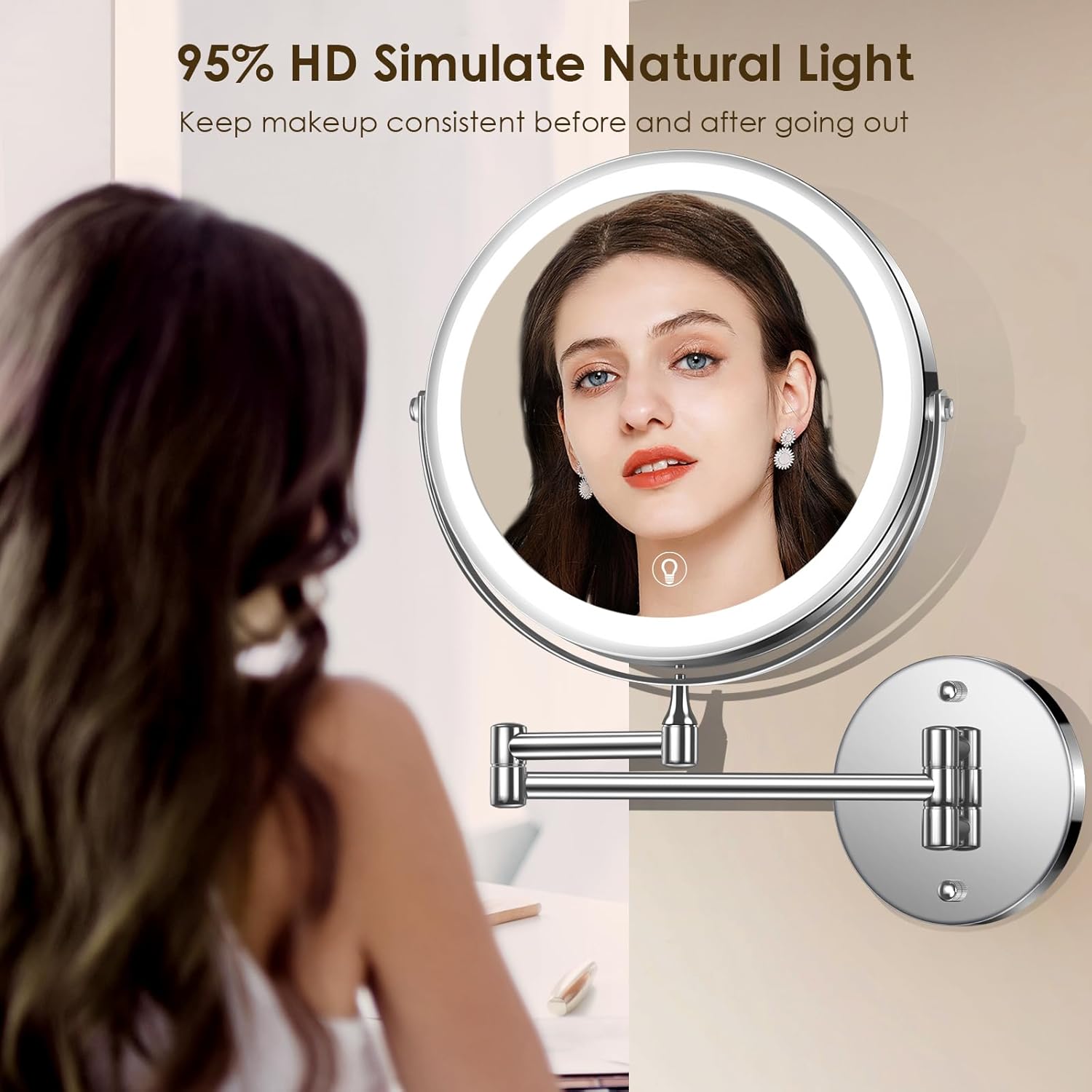 Mirror Your Best Self with MNIENTs Wall-Mounted Vanity Mirror