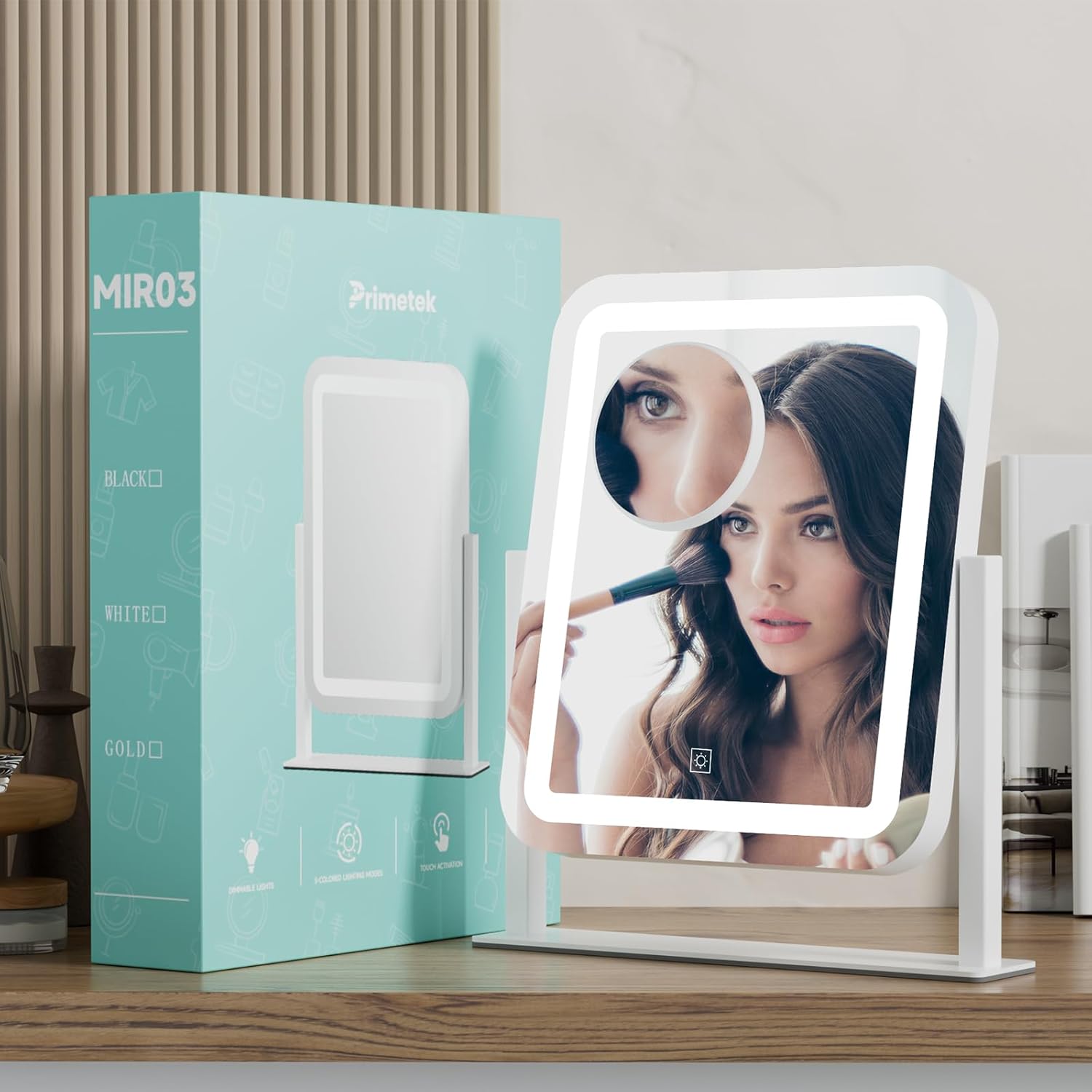 PRIMETEK Elegance 3-Light Vanity Mirror