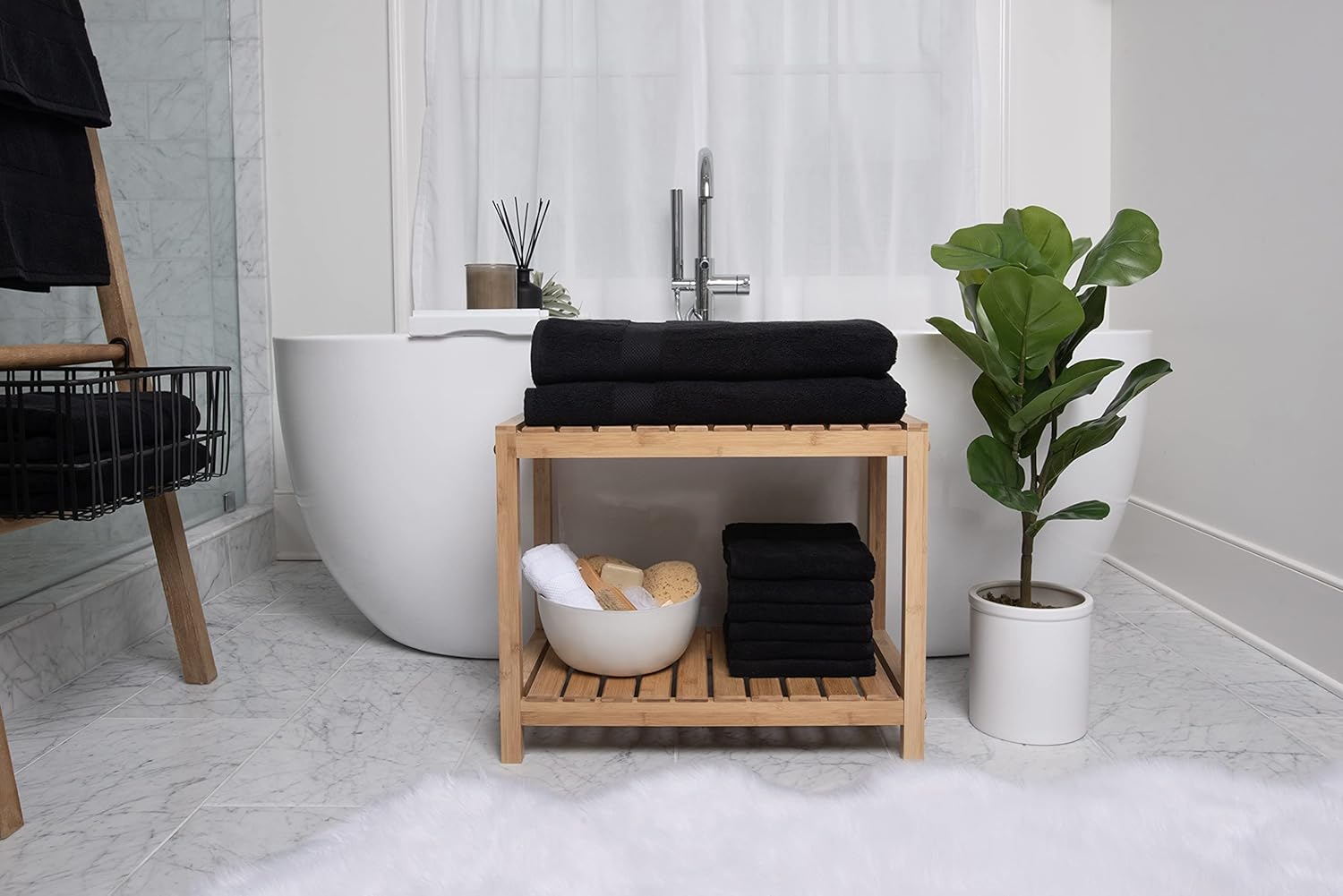 Luxury Hotel Bath Sheet Set - 2 x 40x80inch Cotton Ringspun
