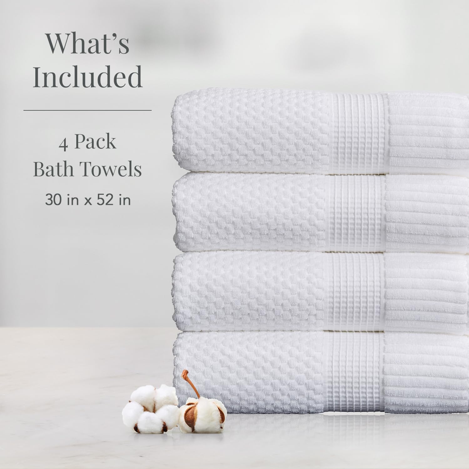 Anti-Aging Soft Luxurious 100 Cotton Bath Towels