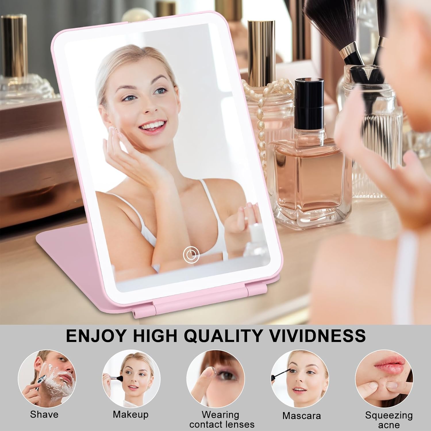 Versatile Travel Makeup Mirror