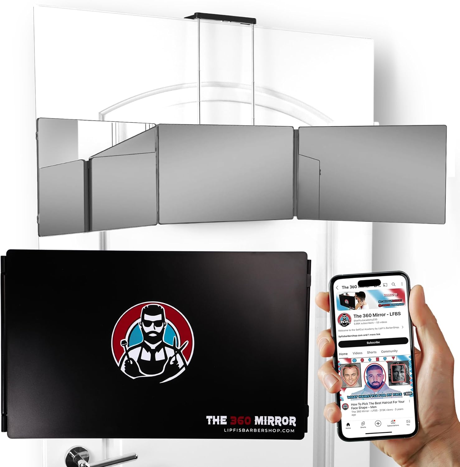 360 Degree Mirror for Self Haircutting
