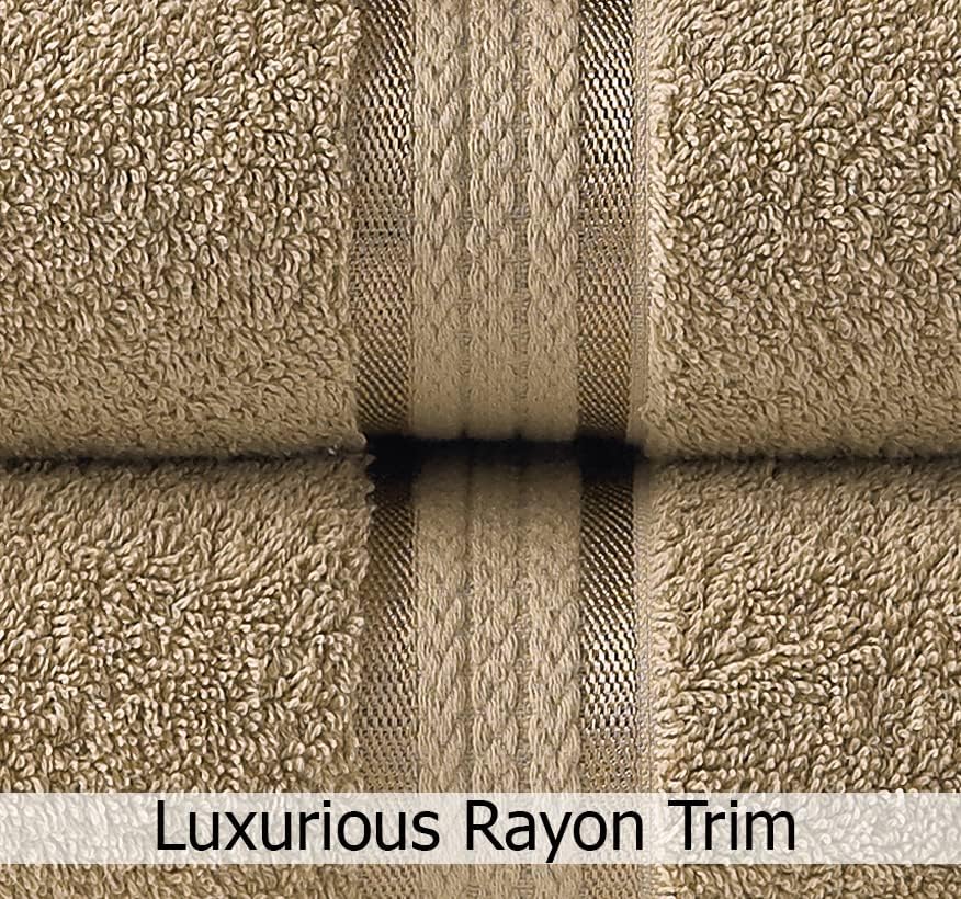 COTTON CRAFT Ultra-Soft Luxury Bath Towels - 2-Pack 35x70 inches Machine Washable