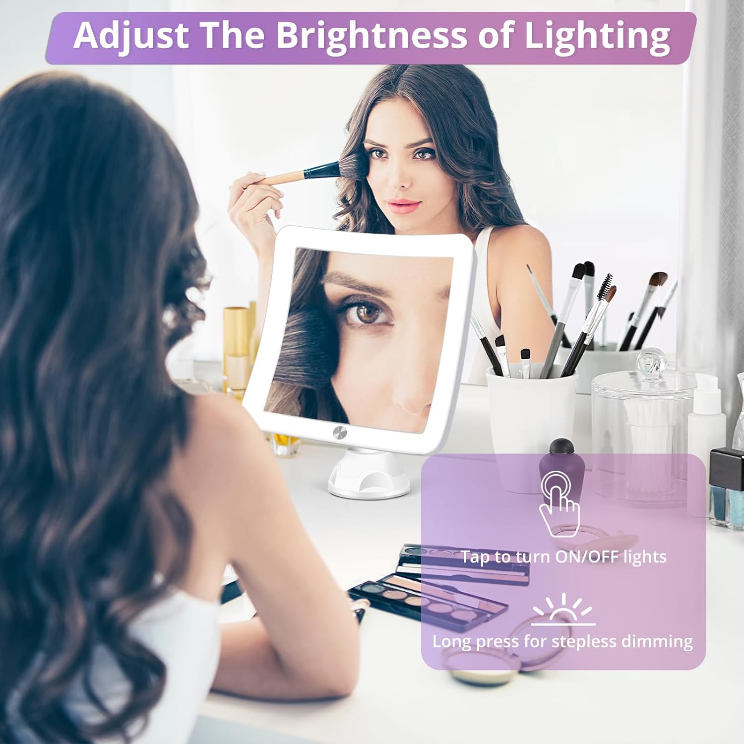 30x Lighted Magnifying Mirror w Suction