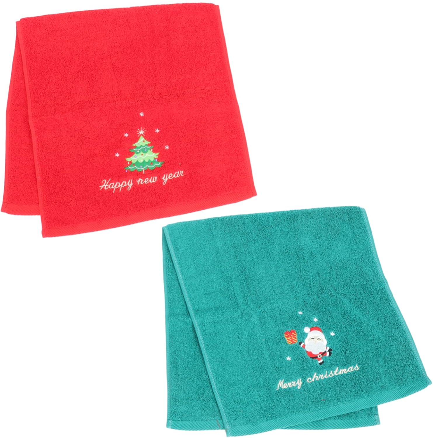 Festive Christmas Towels Hand Towels Kitchen Bathroom Decorative Set
