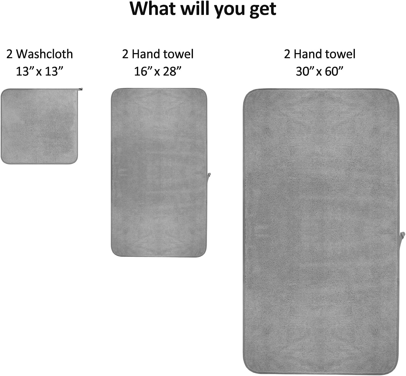 Eco-Friendly Microfiber Bath Towels Set