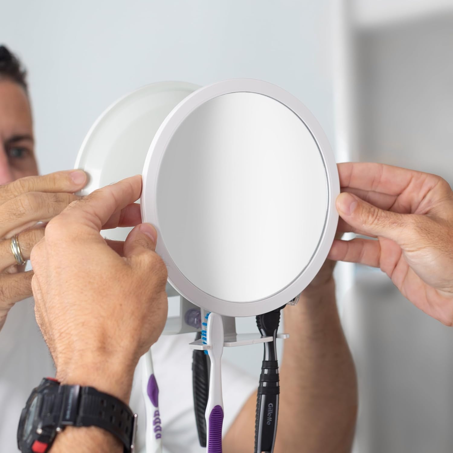 Professional Grooming Mirror - No Fog Multi-Magnification