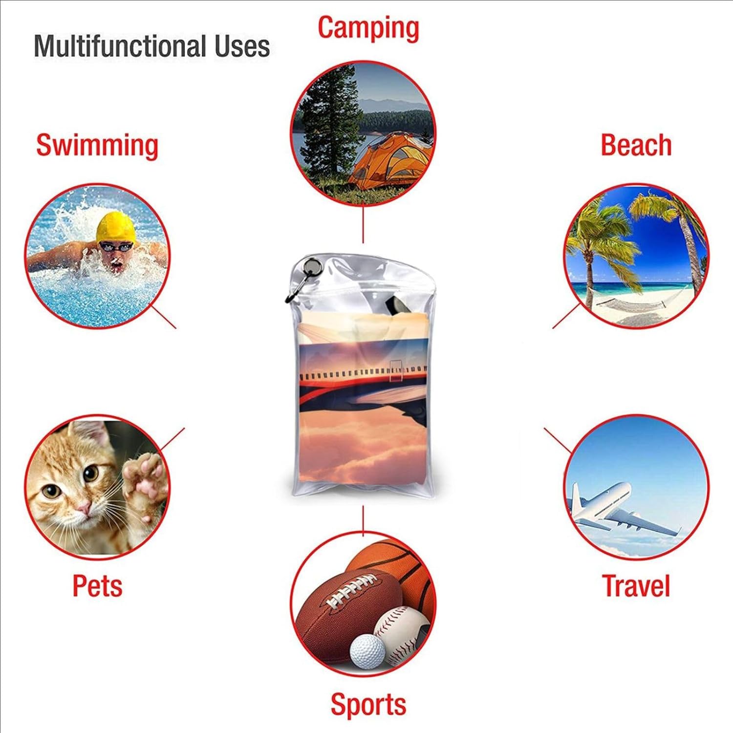 Quick-Dry Microfiber Beach Towel
