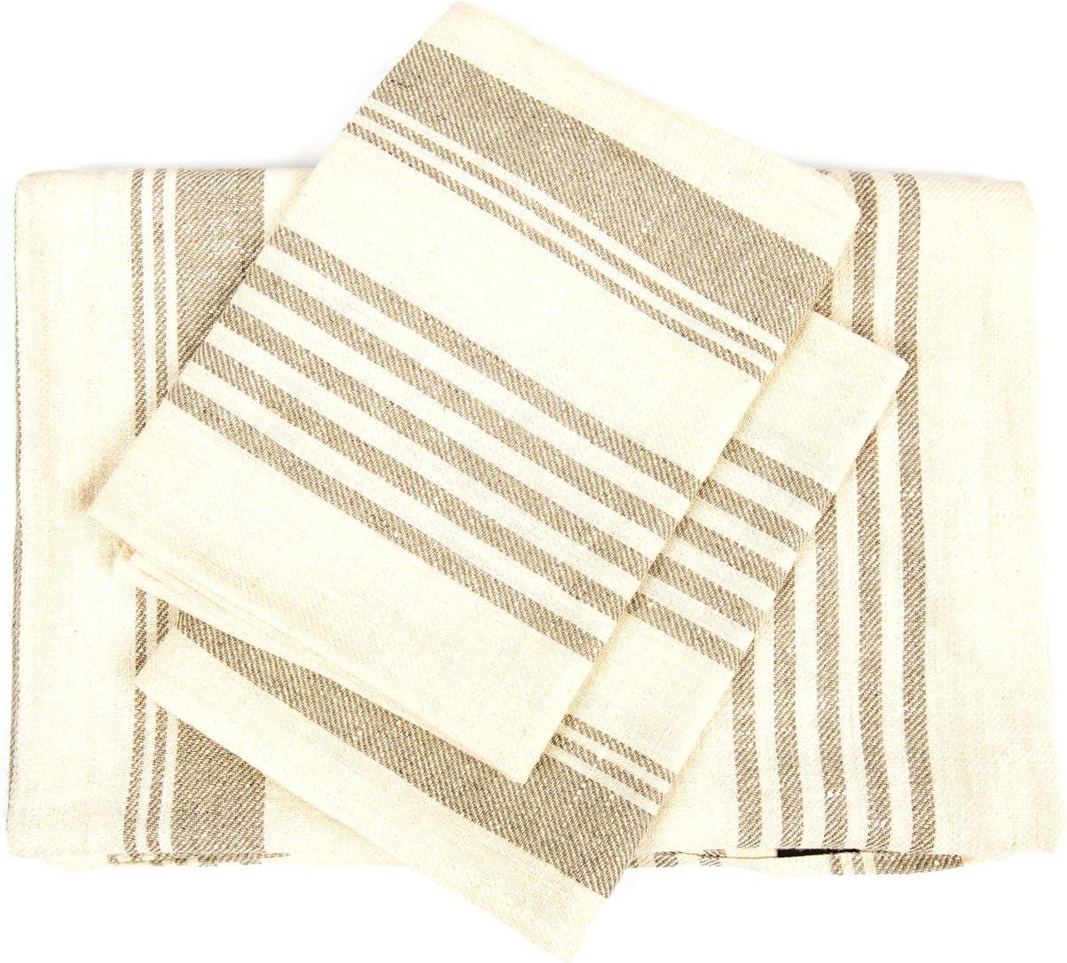 Perfect Cream Linen Towels Set LUMA