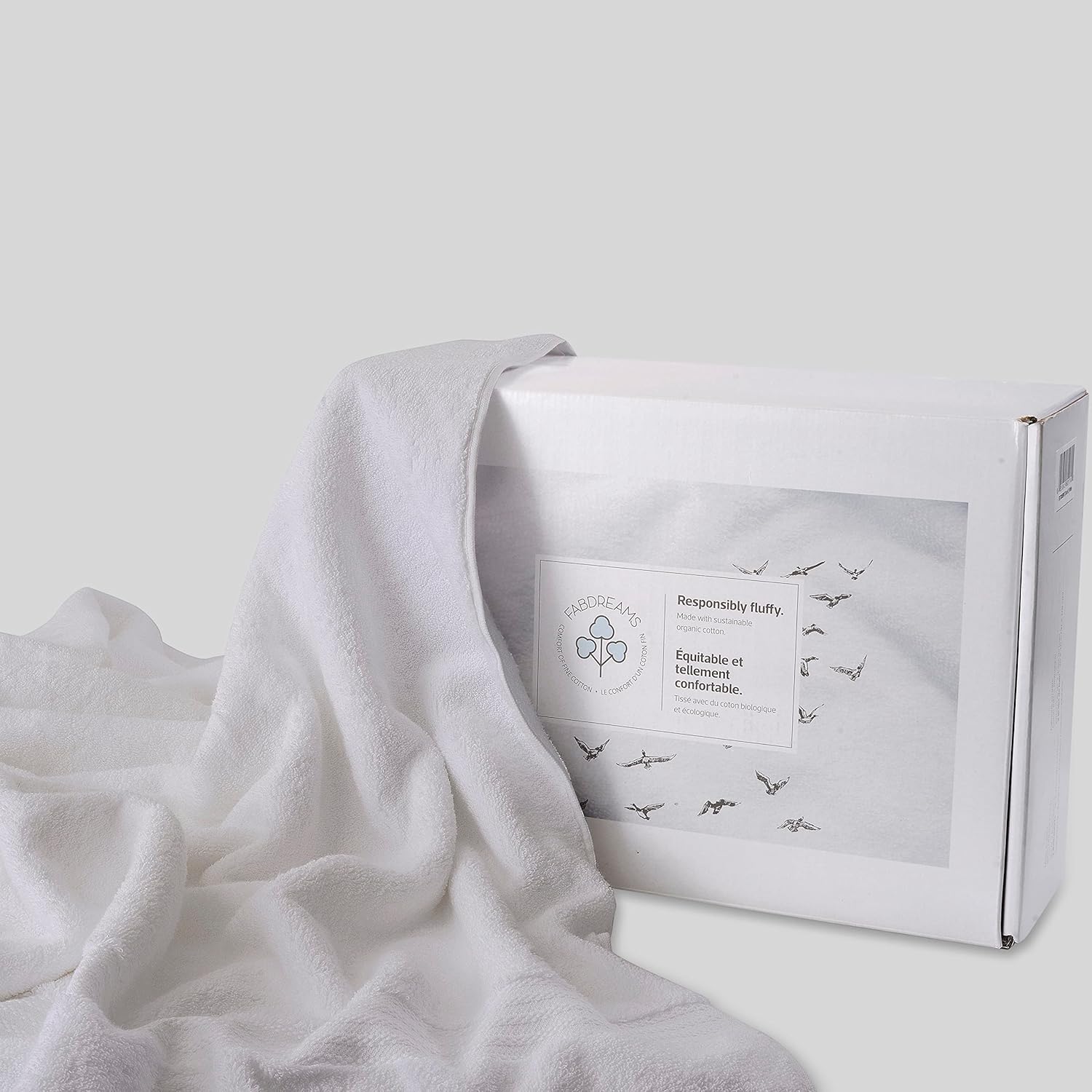 Fabdreams 100 Organic Cotton Bath Sheet Set of 2