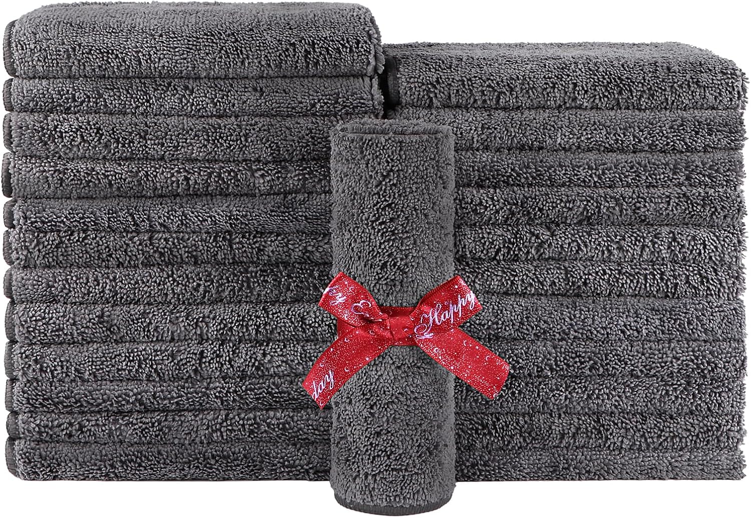 HOMEXCEL Grey Hand Towels