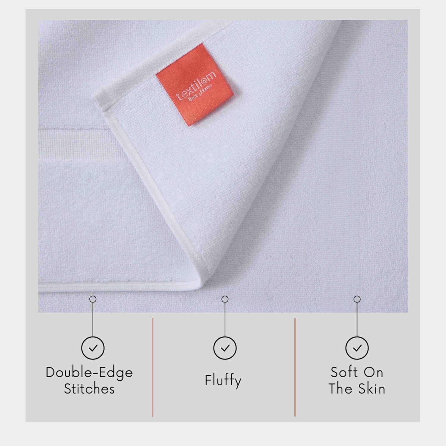 Luxury 2-Piece Cotton Bath Mat Set
