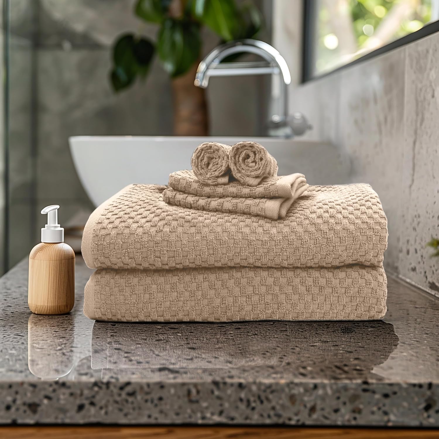 Discover Luxury in Every Wash - 6-Piece Cotton Bath Towels Set