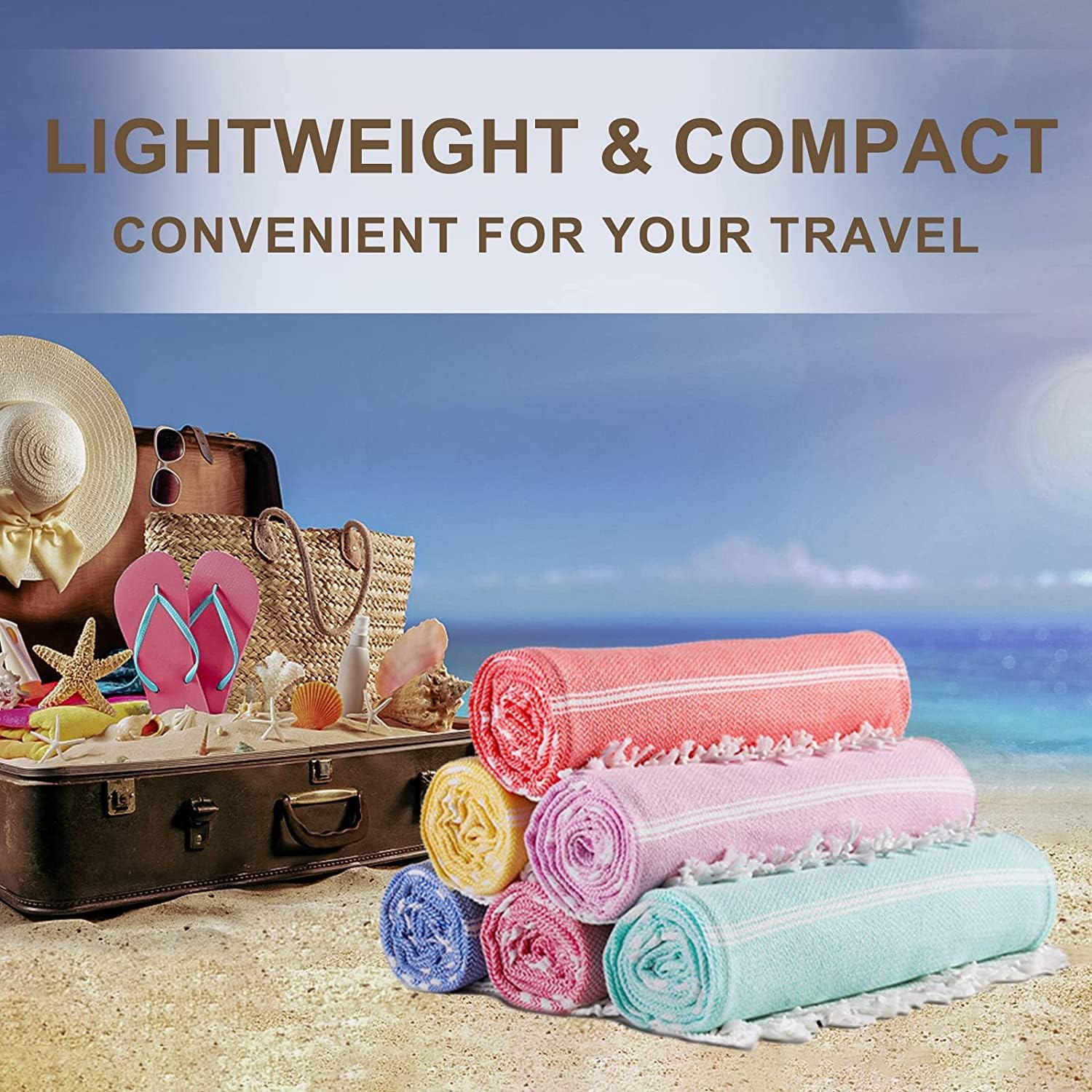 Genovega Extra-Large Bulk Luxury Absorbent Beach Towels