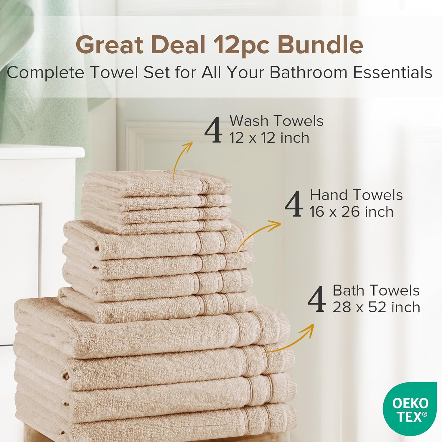 Luxury Cotton Bath Towels