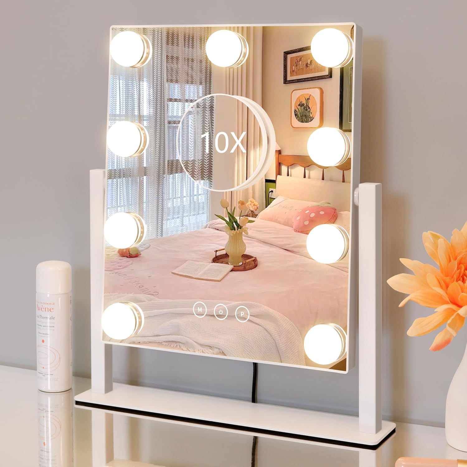 Kotdning Lighted Vanity Mirror with 3 Lighting Modes